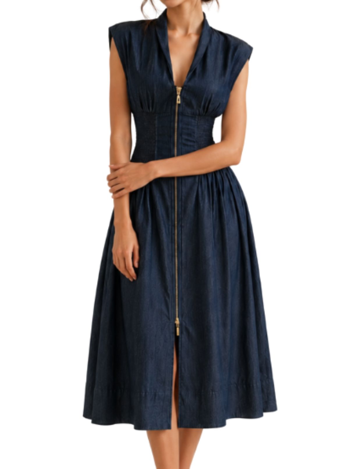 Reset by Jane Lydia Dress in Dark Indigo