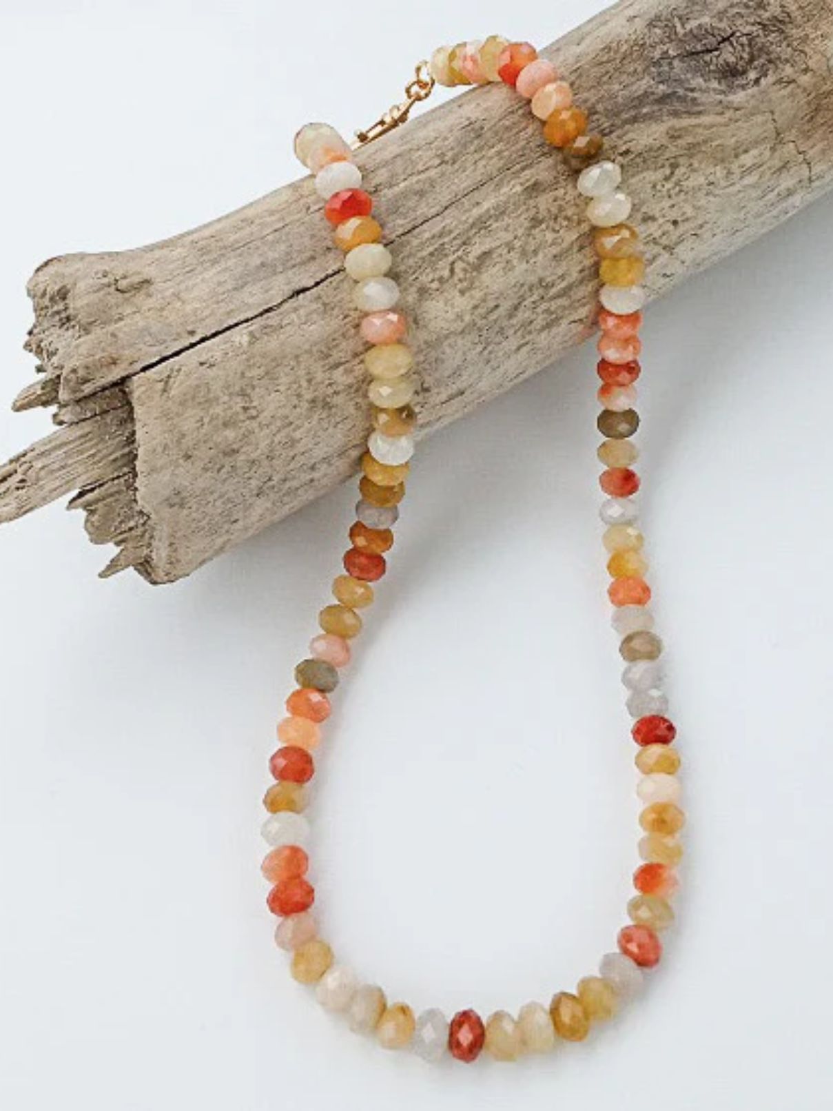 Rondelle Gemstone Layering Necklace in Harvest