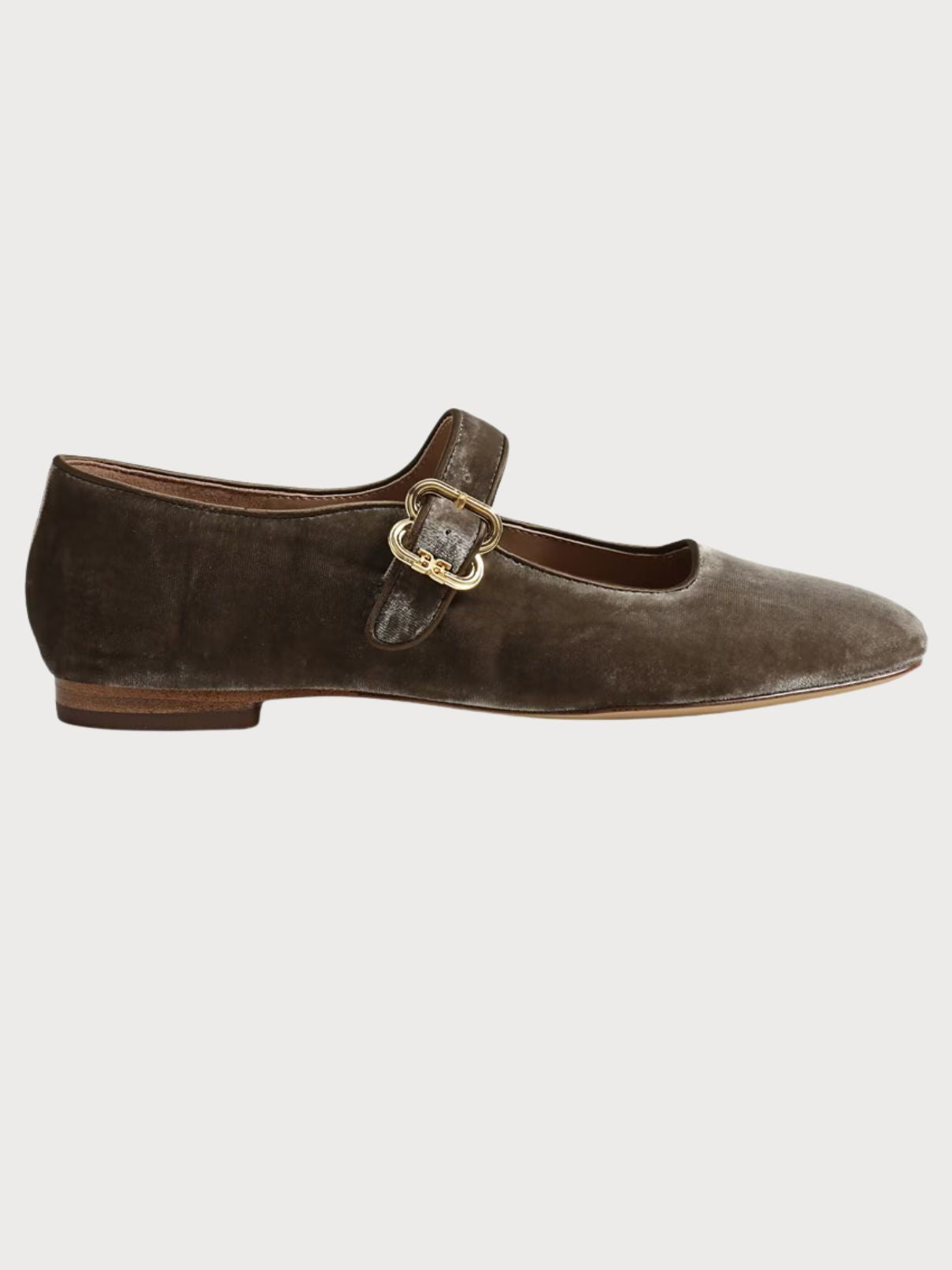 Sam Edelman Michaela Flat Dark Sage Velvet