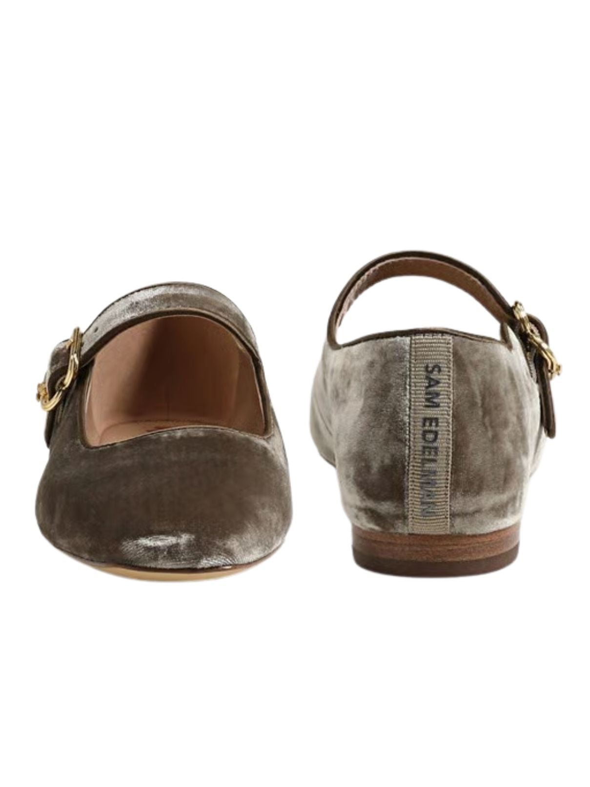 Sam Edelman Michaela Mary Jane Flat – Dark Sage Velvet