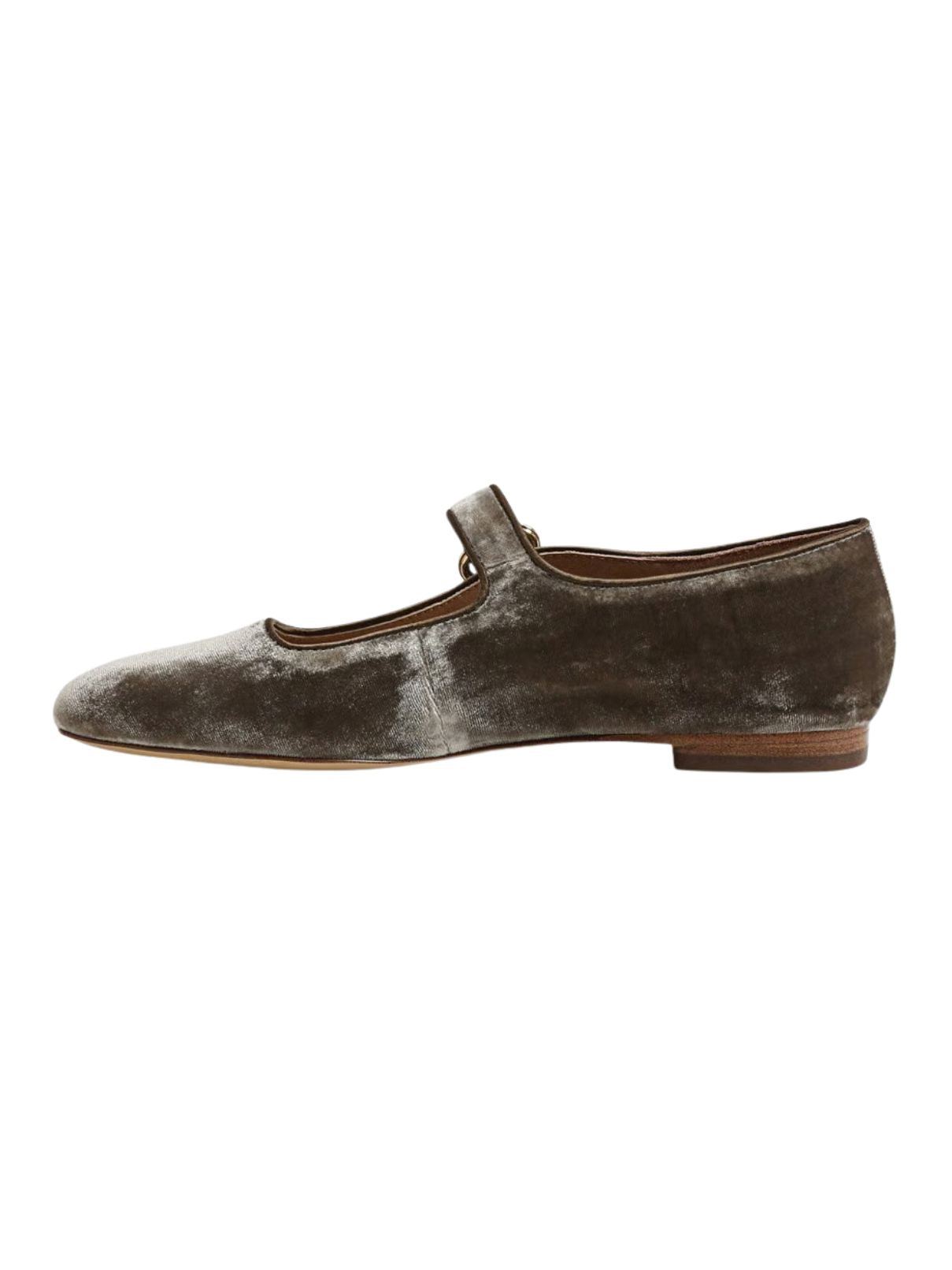 Sam Edelman Michaela Mary Jane Flat – Dark Sage Velvet