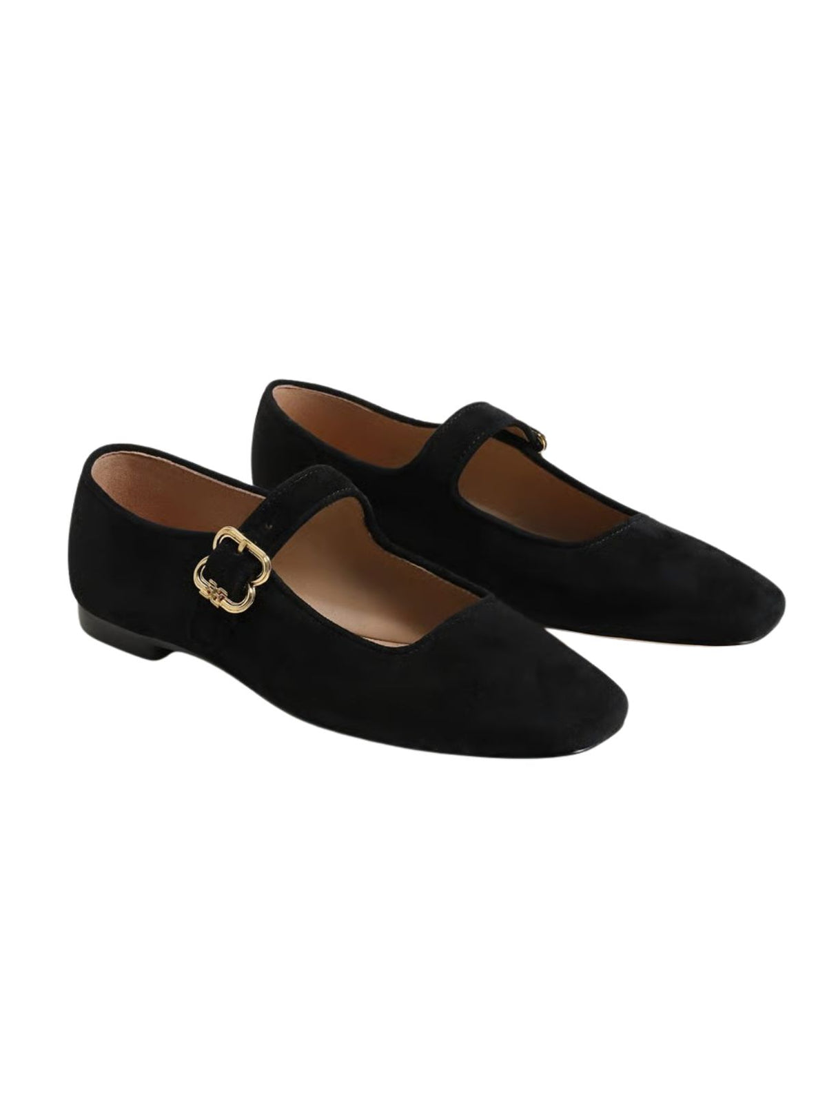 Sam Edelman Michaela Mary Jane Flat in Black Suede