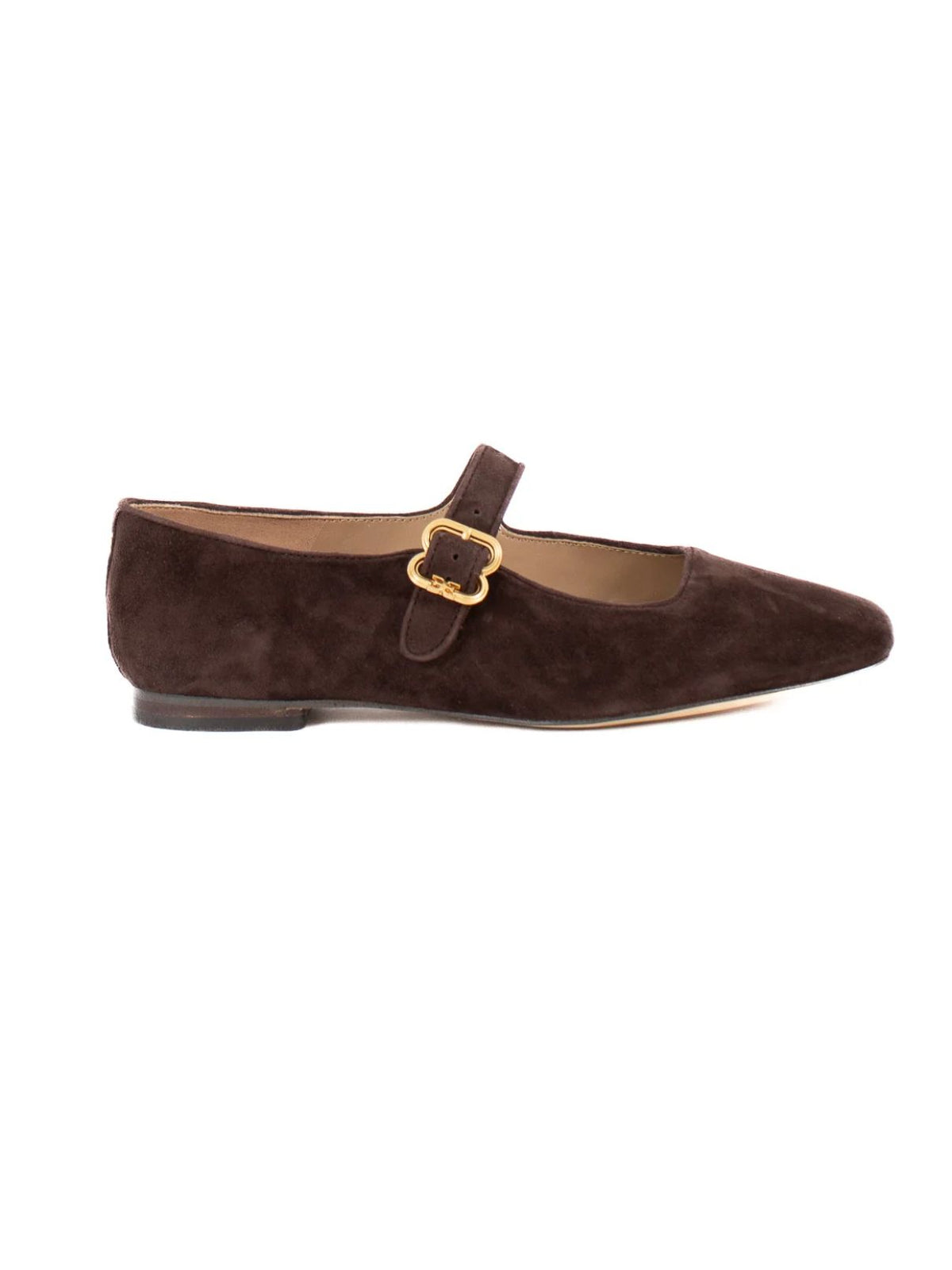 Sam Edelman Michaela Mary Jane Flat in Brown Suede