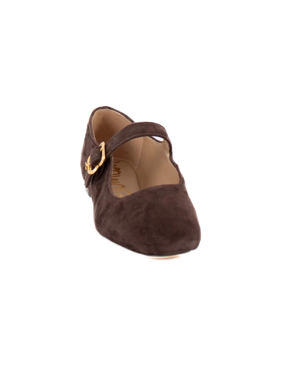 Sam Edelman Michaela Mary Jane Flat in Brown Suede