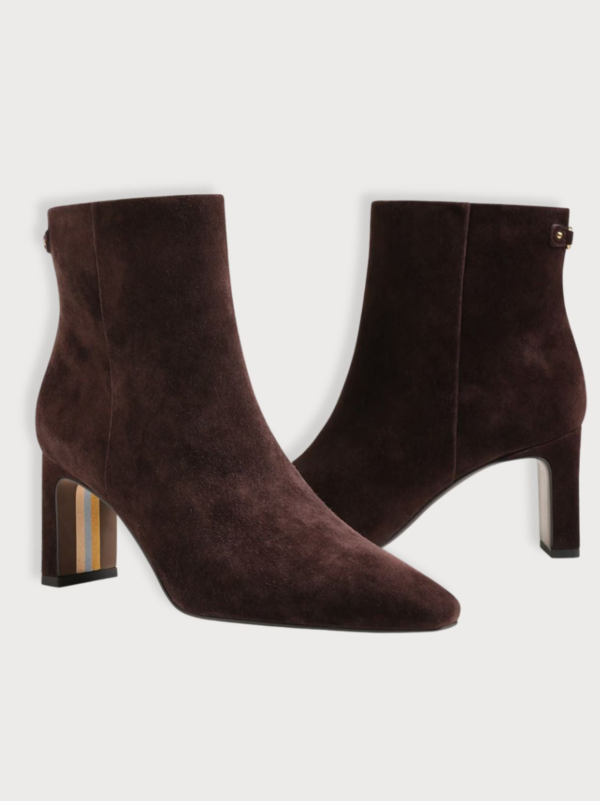 Sam Edelman Saige Bootie in Dark Brown Suede 