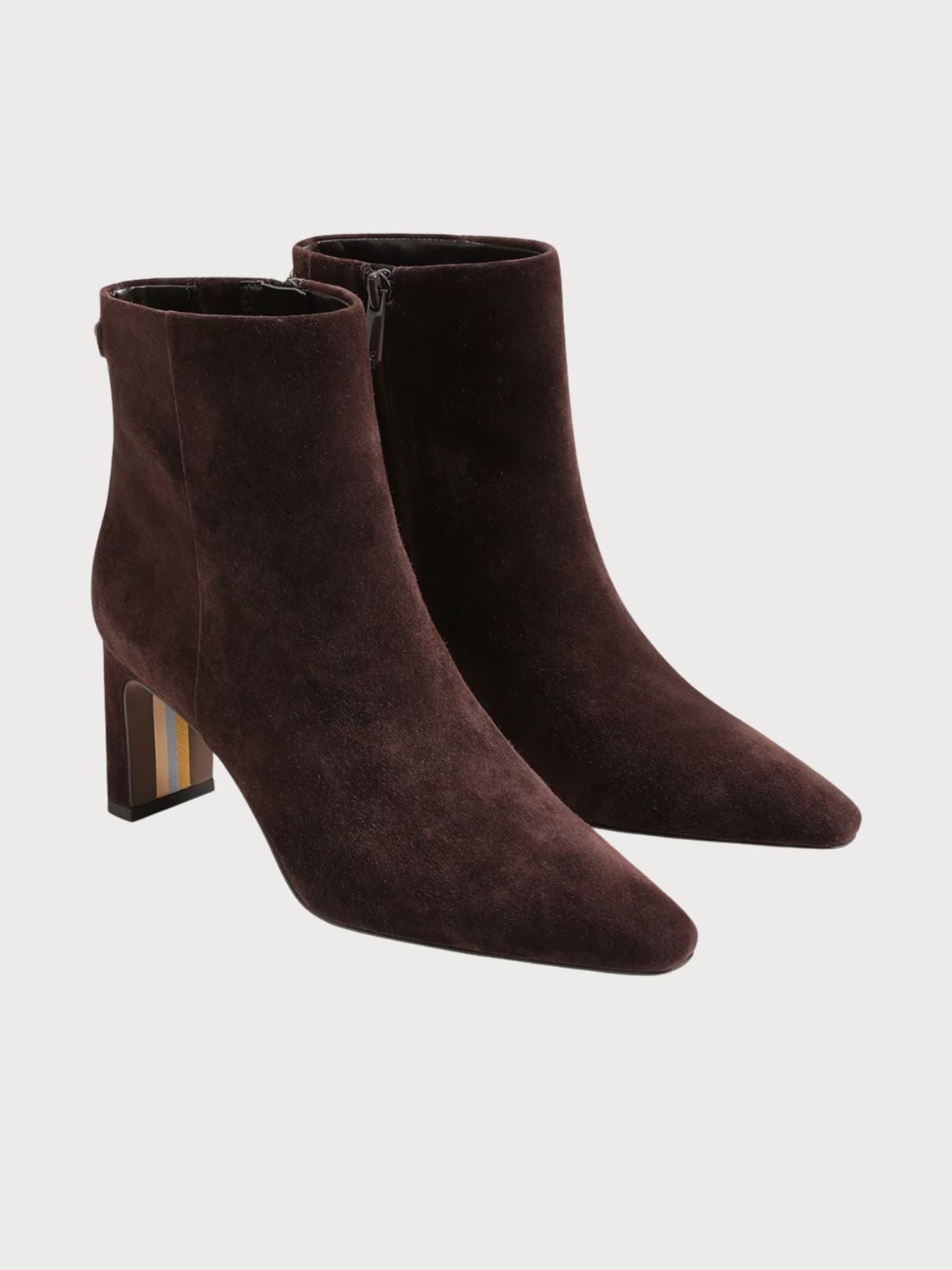 Sam Edelman Saige Bootie in Dark Brown Suede 