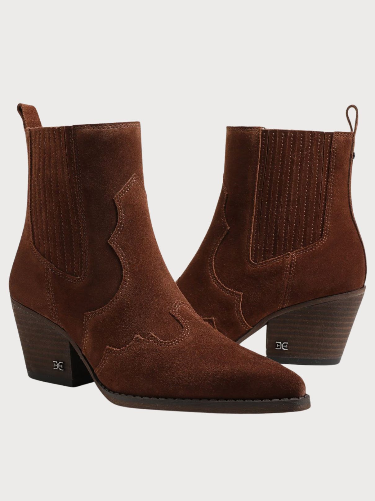 Sam Edelman West Ankle Bootie in Toffee Suede