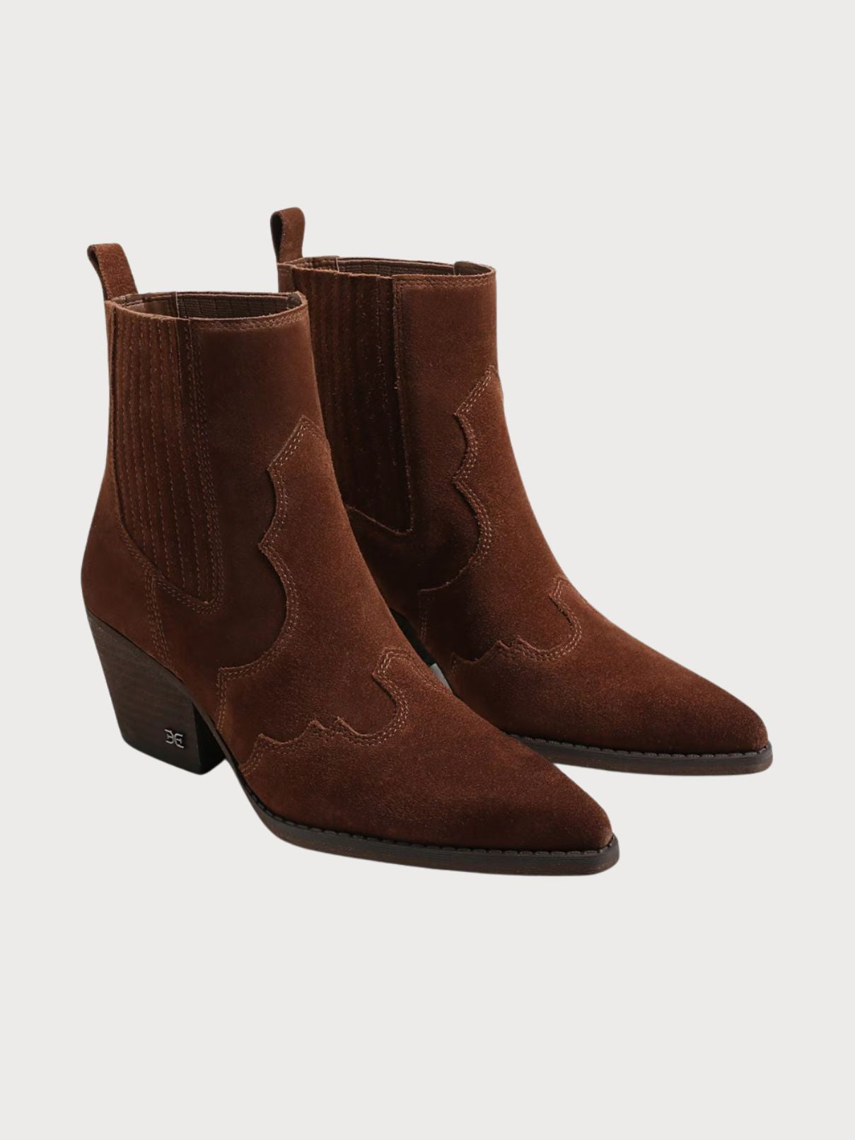 Sam Edelman West Ankle Bootie in Toffee Suede