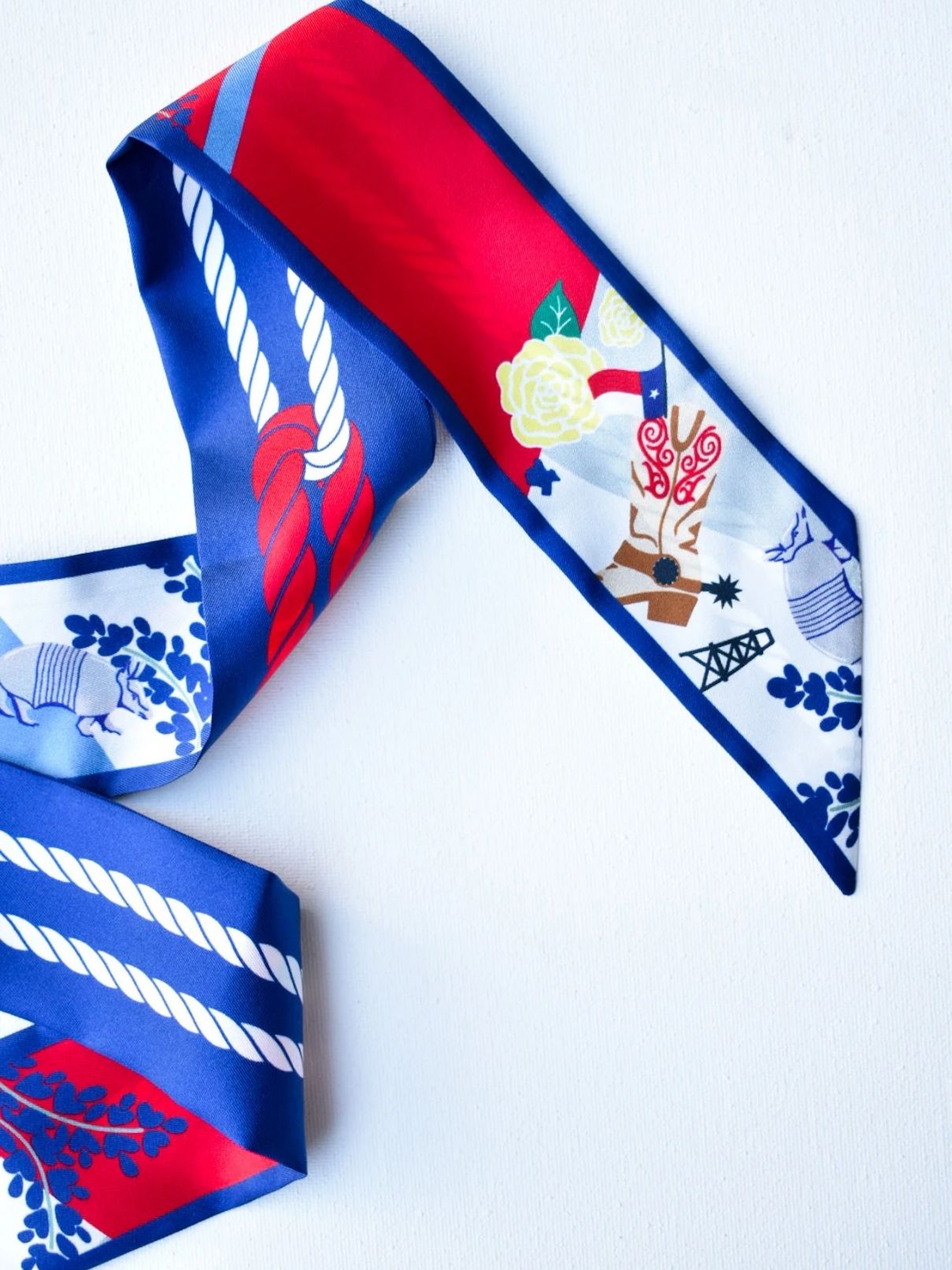 Saturday Silks Lone Star State Skinny Scarf
