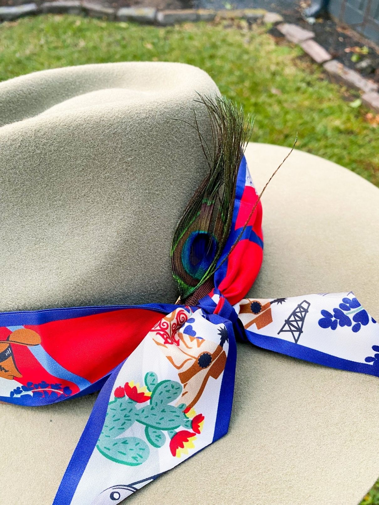 Saturday Silks Lone Star State Skinny Scarf