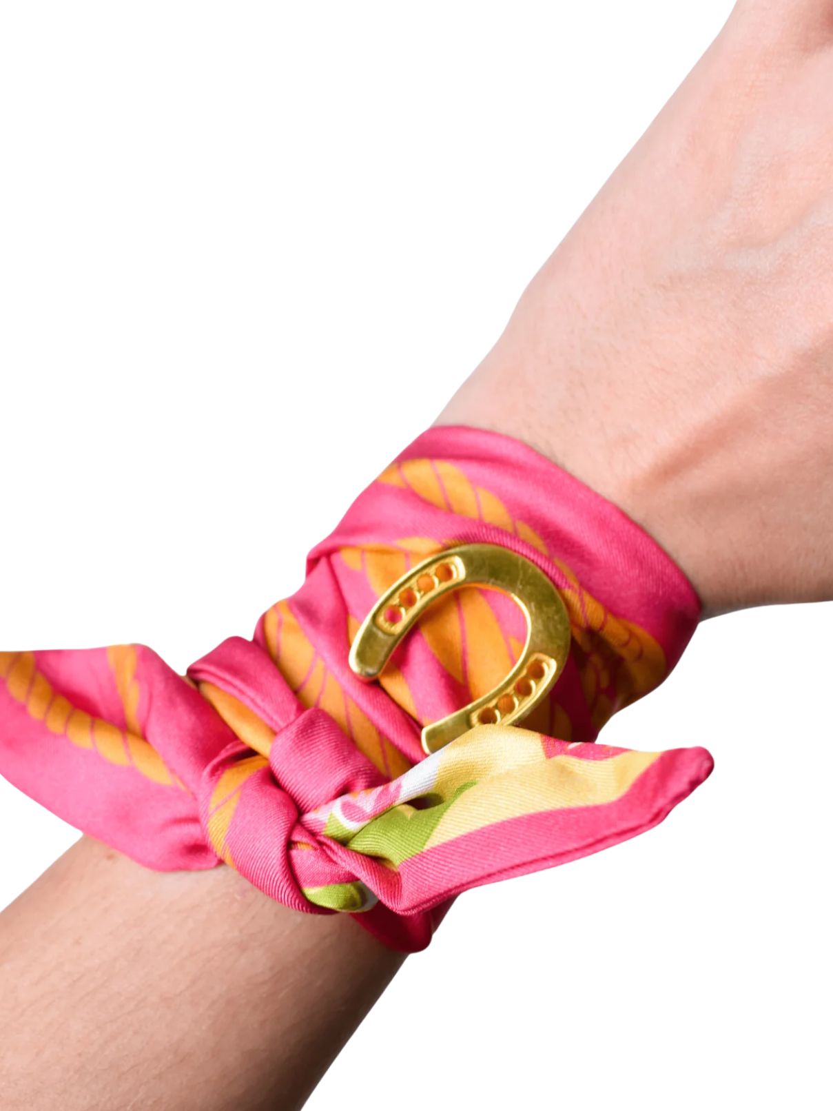 Saturday Silks Lucky Horseshoe Twilly Slider