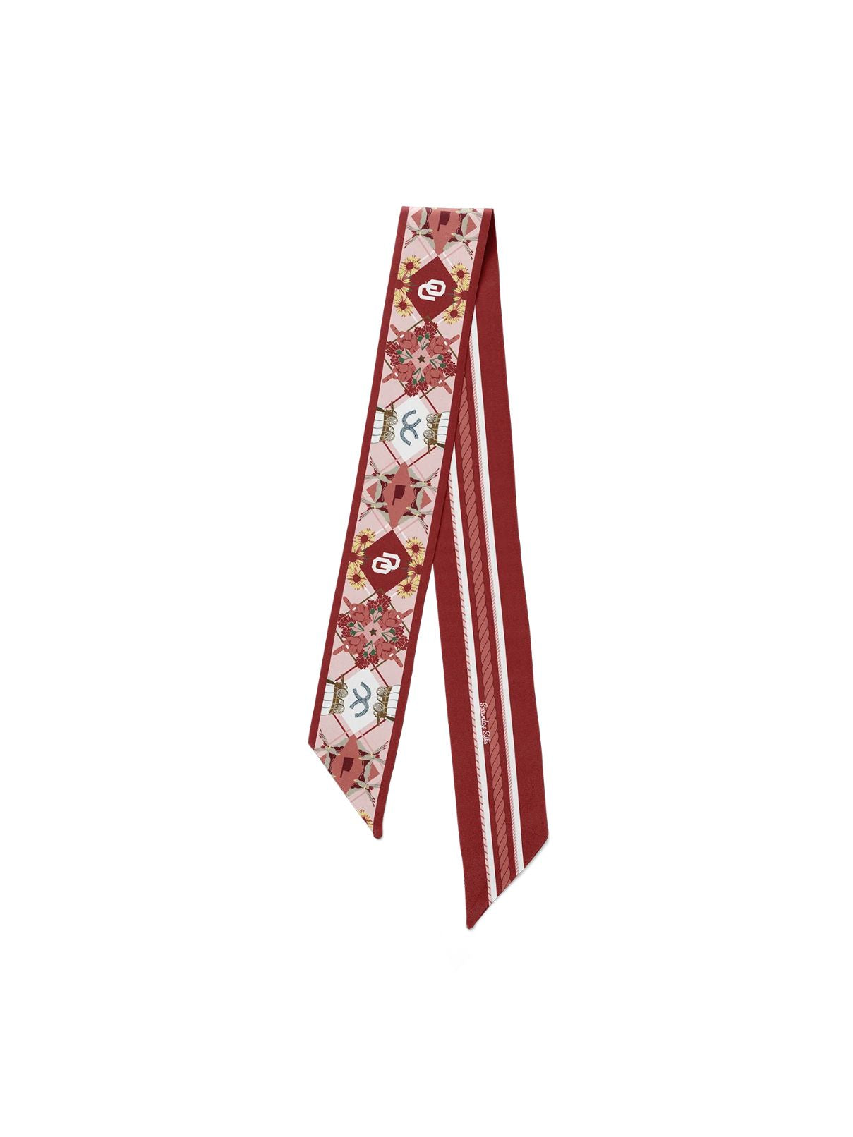 Saturday Silks Oklahoma All-Star Skinny Scarf
