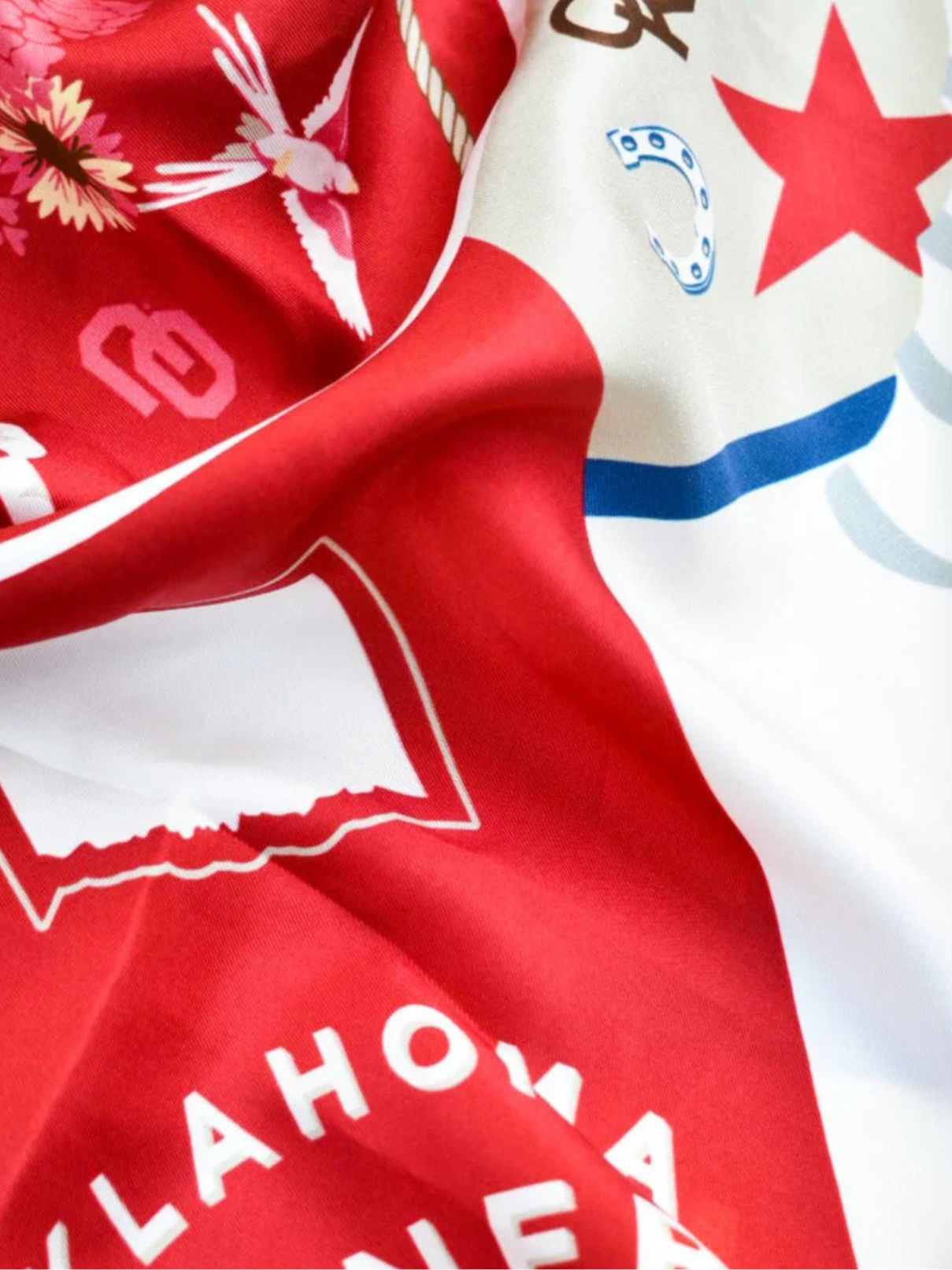 Saturday Silks Oklahoma Sooner Saturday Scarf