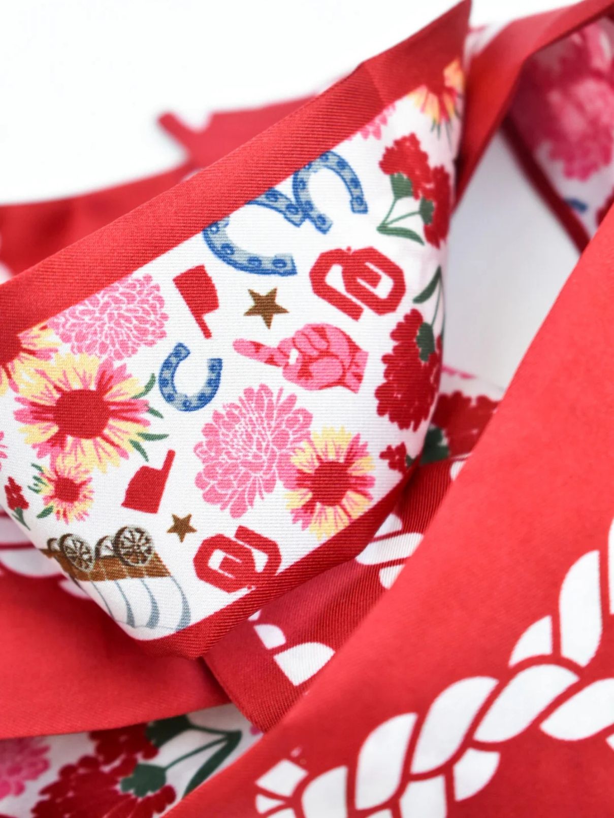 Saturday Silks Oklahoma Sooner Skinny Scarf