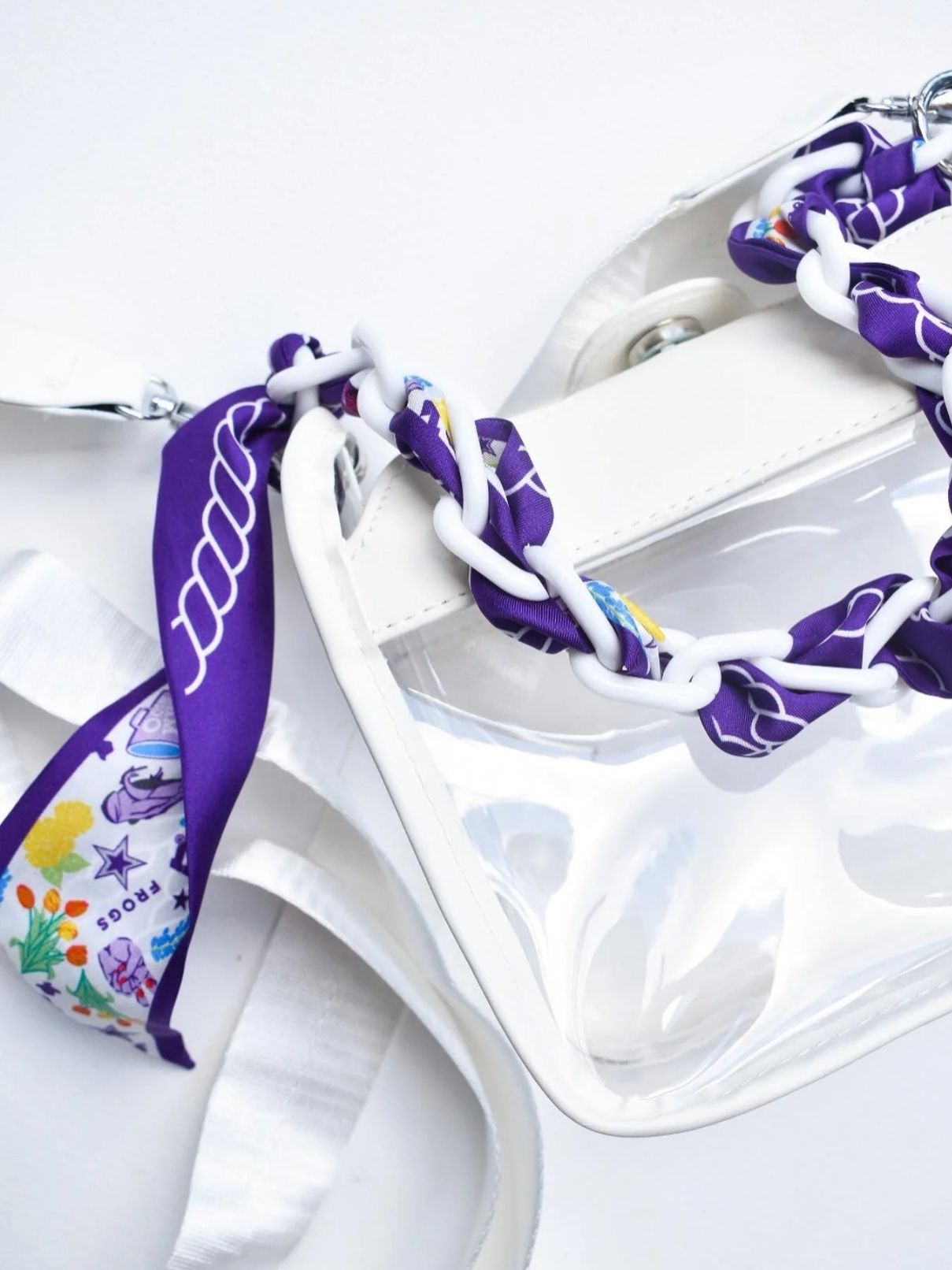 Saturday Silks TCU Horned Frogs Skinny Scarf