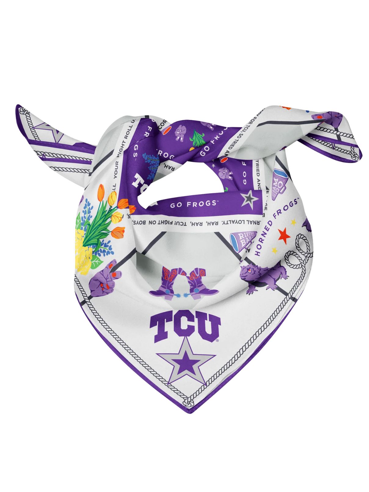Saturday Silks Tcu Horned Frog Saturday Scarf