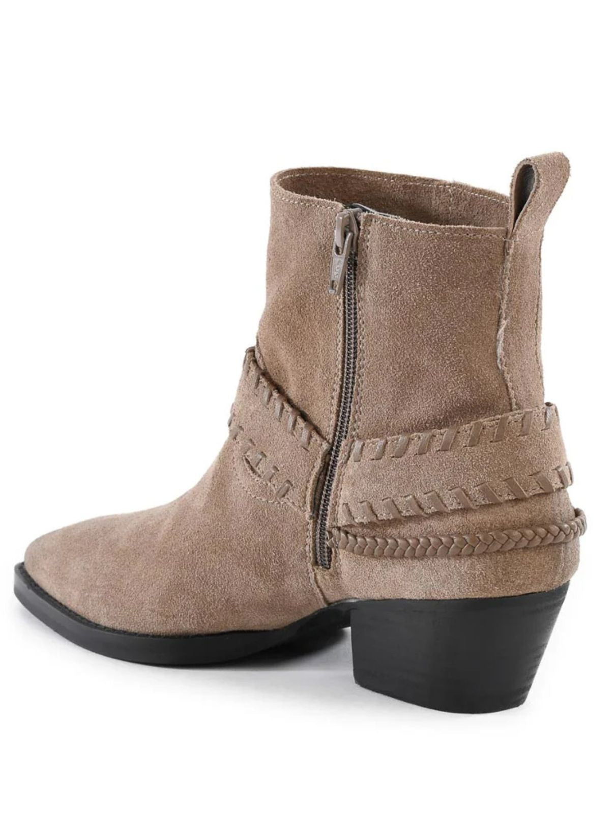 Seychelles Easy Peasy Boot in Taupe Suede
