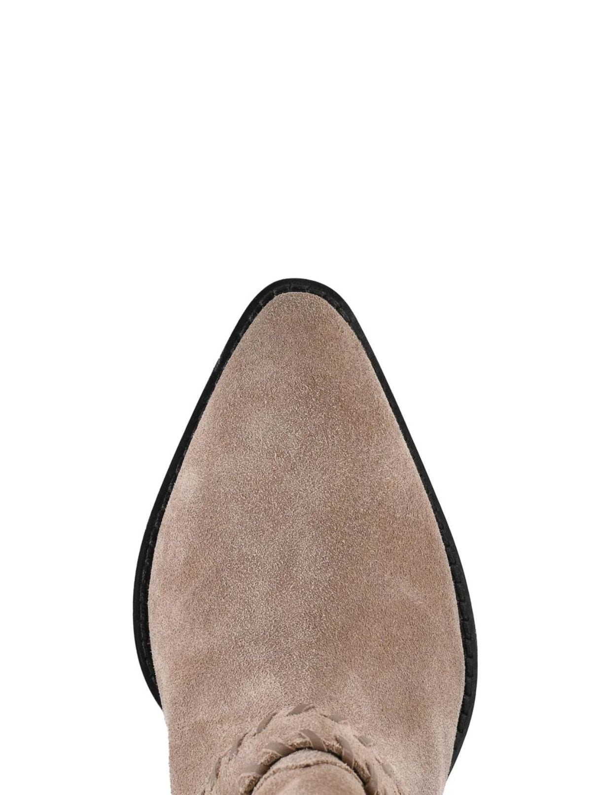 Seychelles Easy Peasy Boot in Taupe Suede