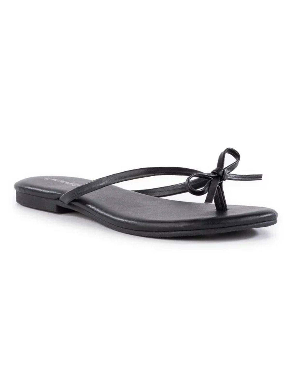 Seychelles Wish List Slide Black Vegan Leather