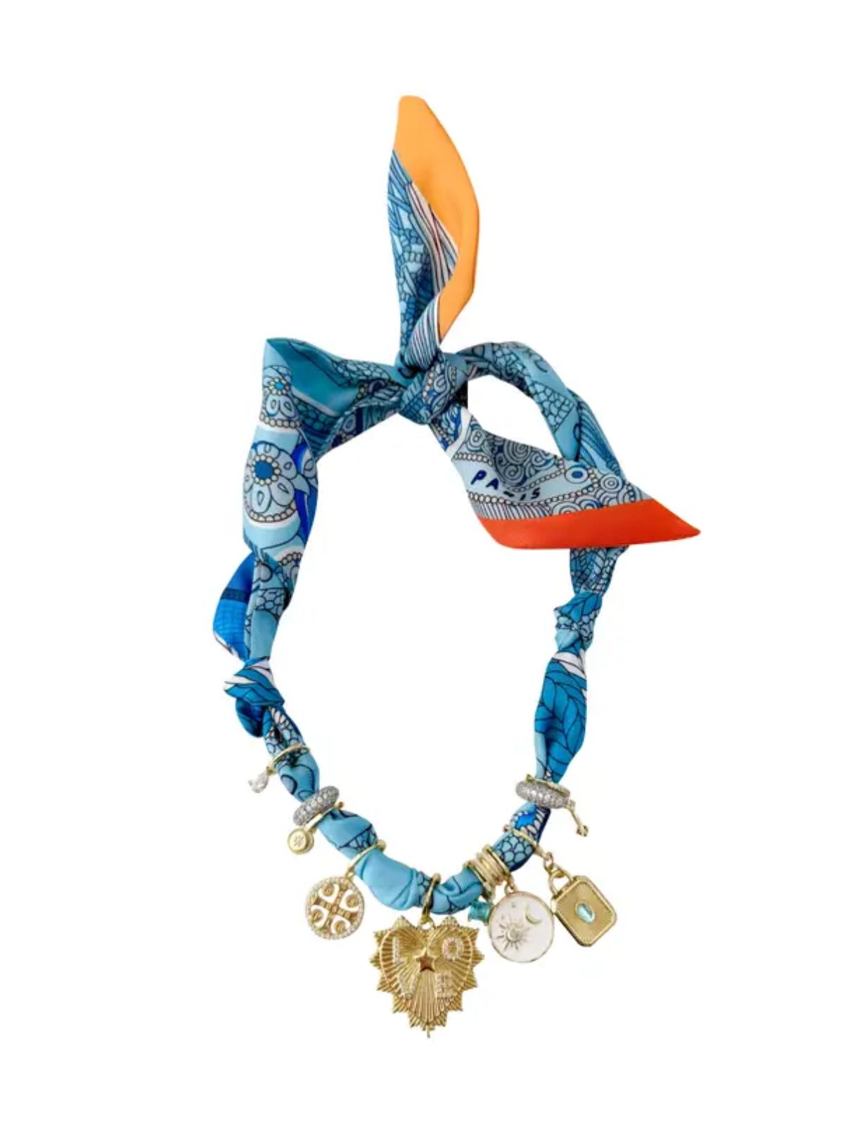 Shirley Multi Charm Scarf Necklace