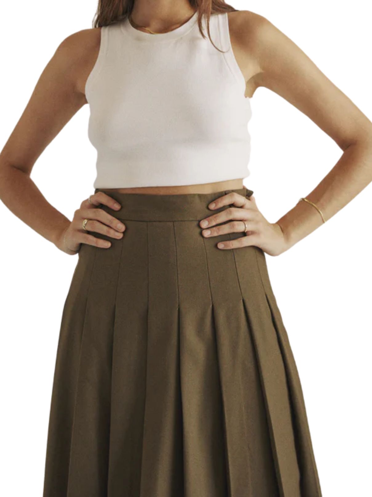 Simone Tank in White