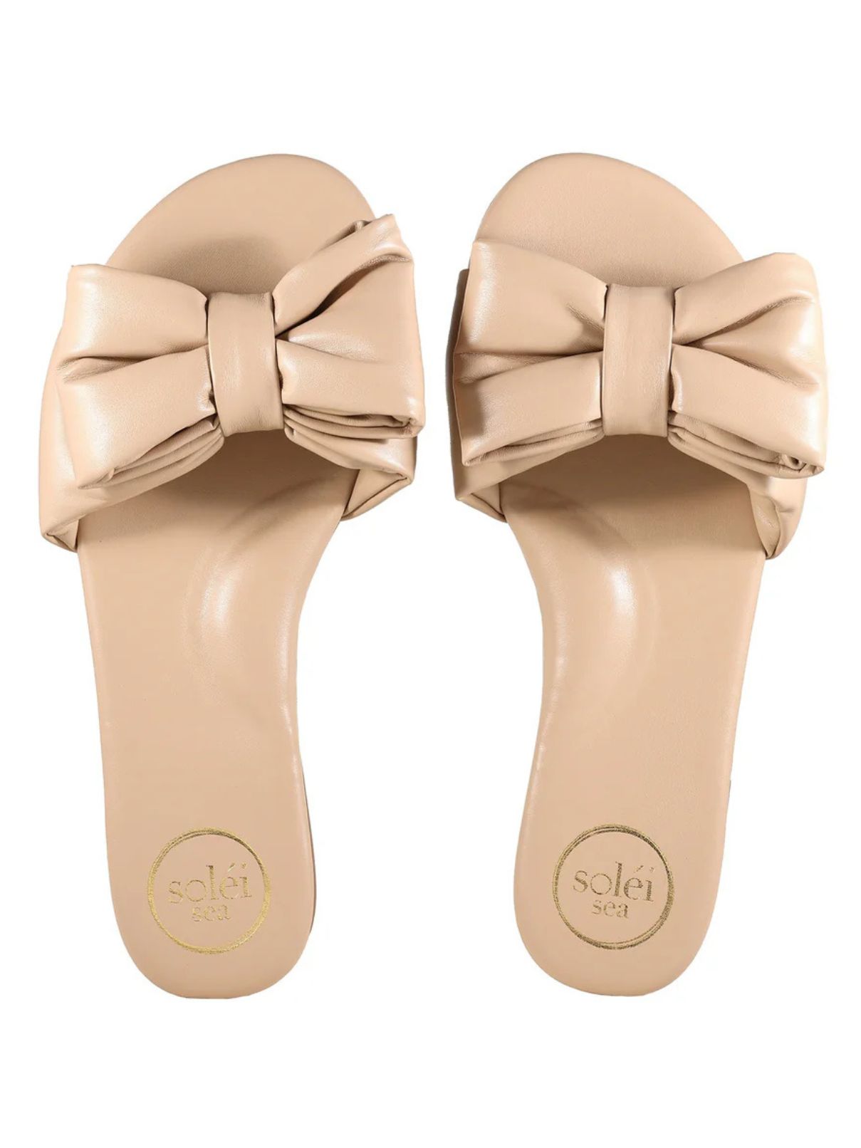 Soleil Sea Rafie Big Bow Sandal in  Bistro