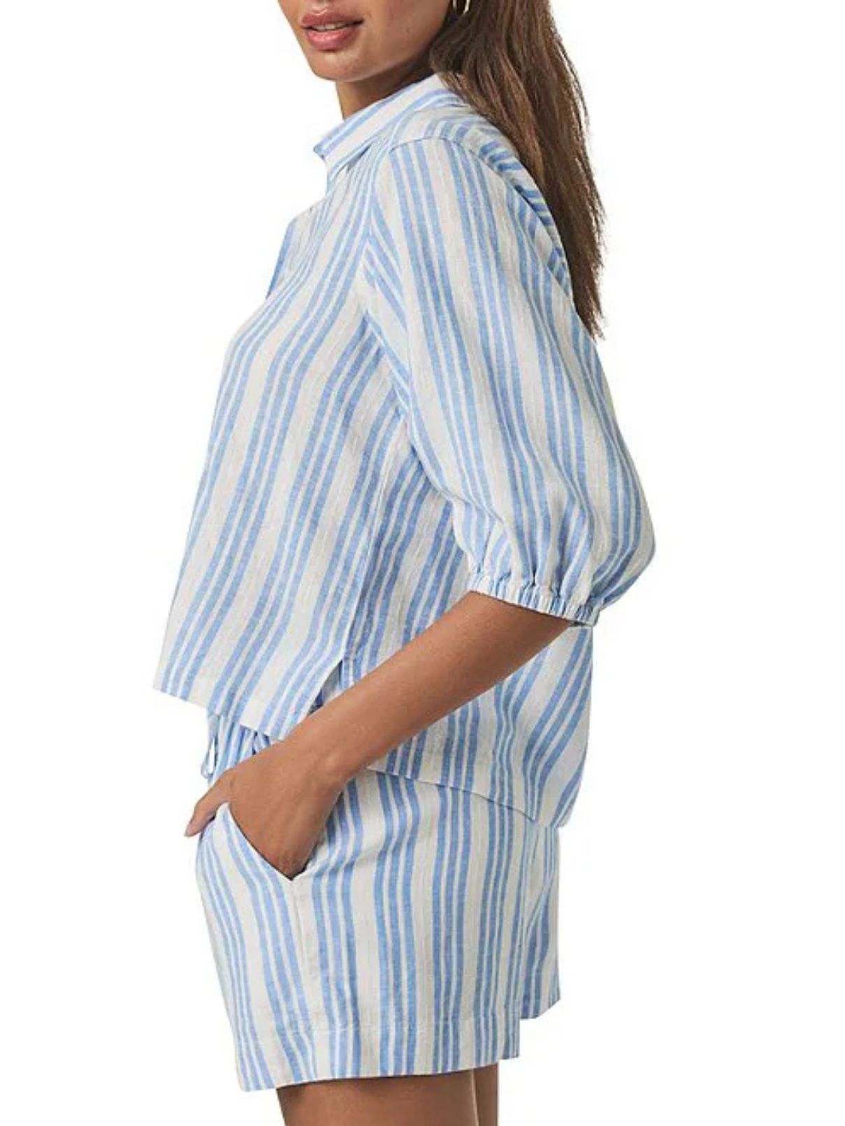 Splendid Allison Stripe Steel Blue/White