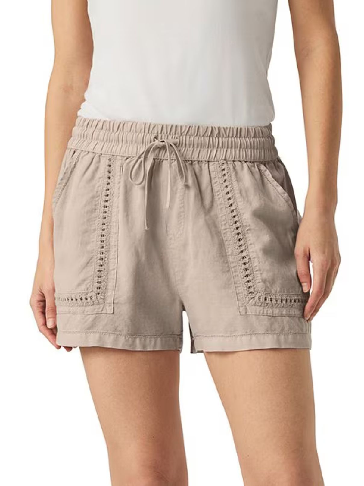 Splendid Campside Crochet Short in Fawn