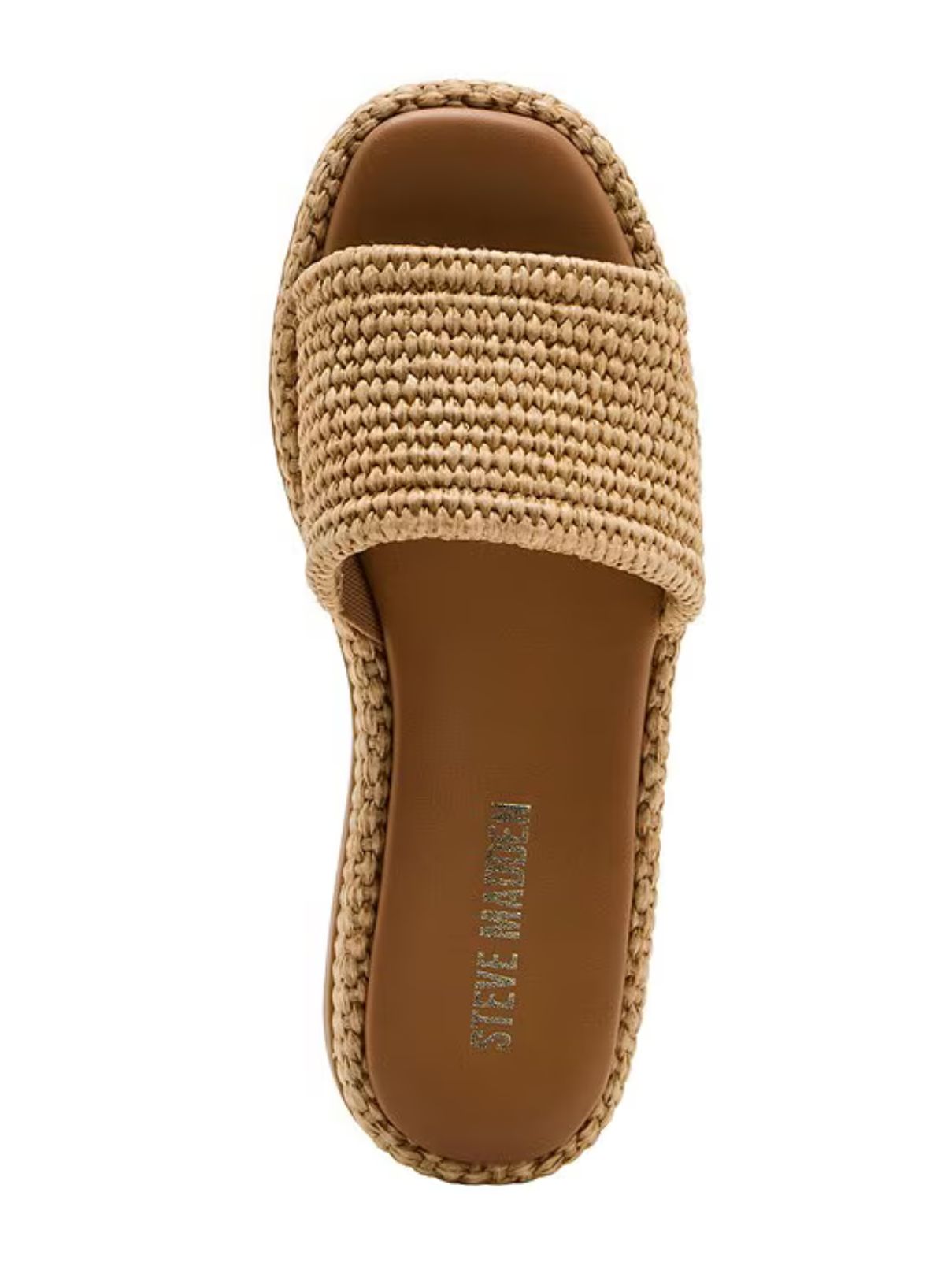 Steve Madden Boardwalk Sandal in Natural Raffia