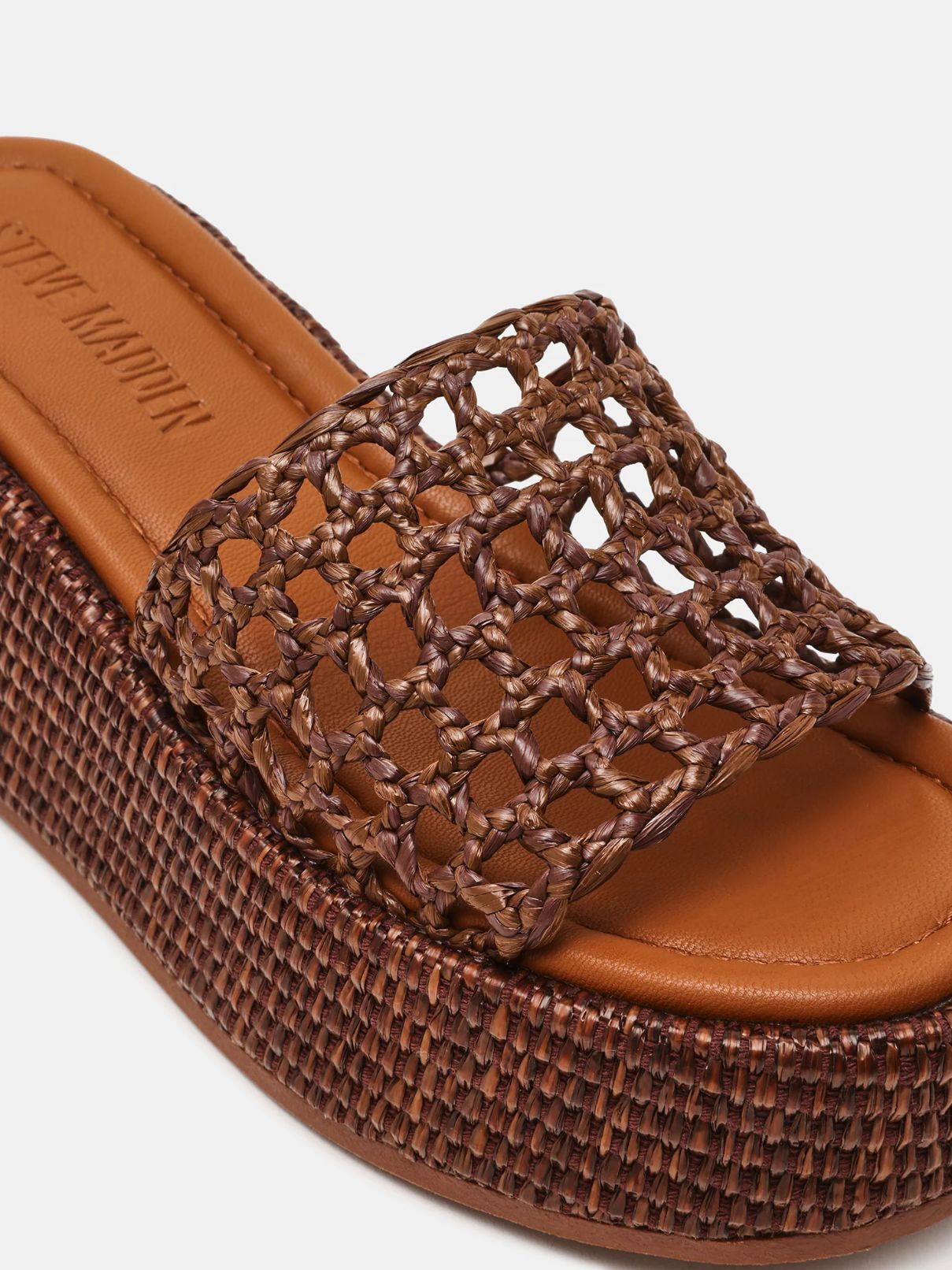 Steve Madden Brandy Platform in Brown Raffia