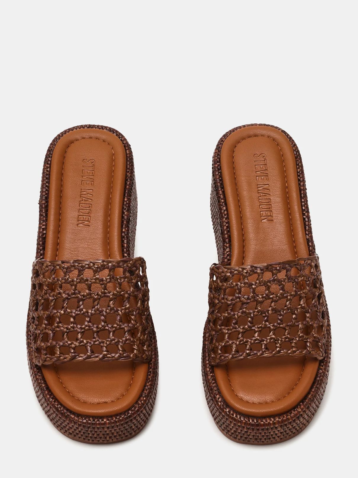 Steve Madden Brandy Platform in Brown Raffia
