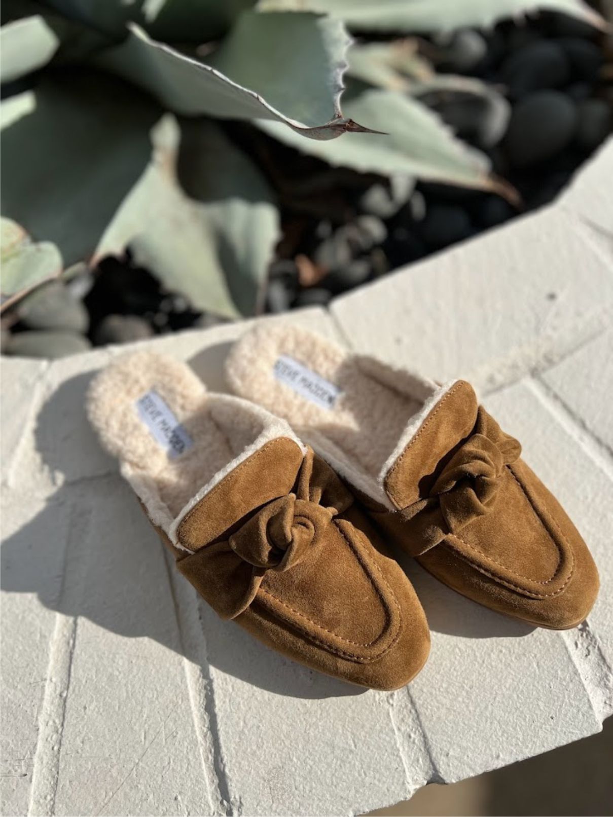 Steve Madden Chart-F Fur Mule in Cognac