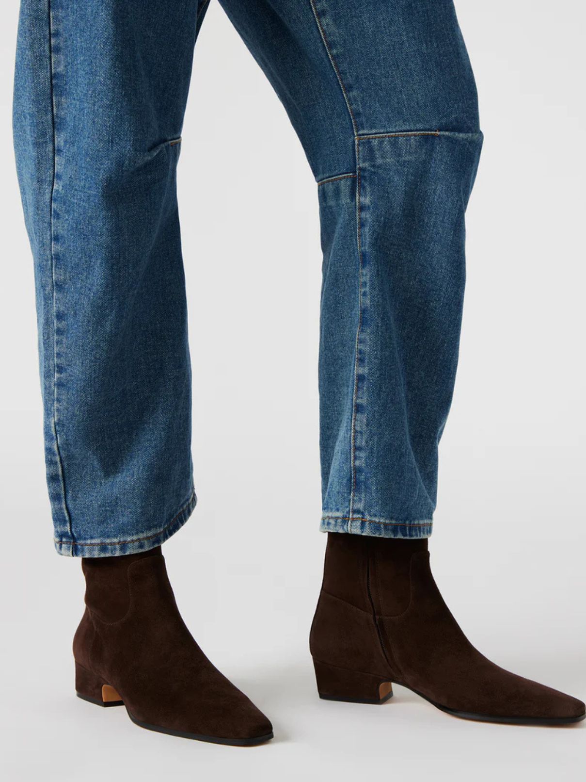 Steve Madden Dusty Bootie in Chocolate Brown Suede