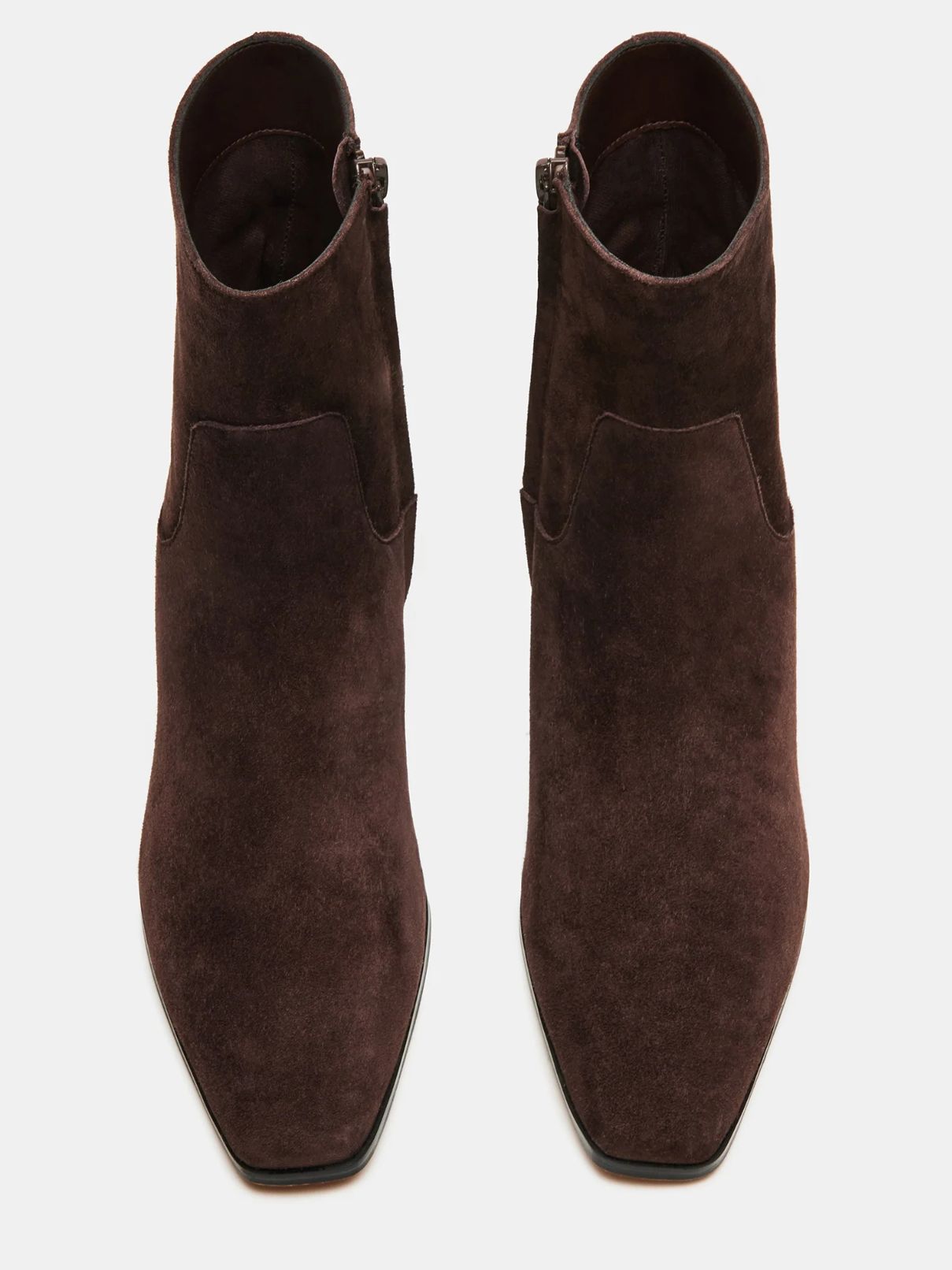 Steve Madden Dusty Bootie in Chocolate Brown Suede