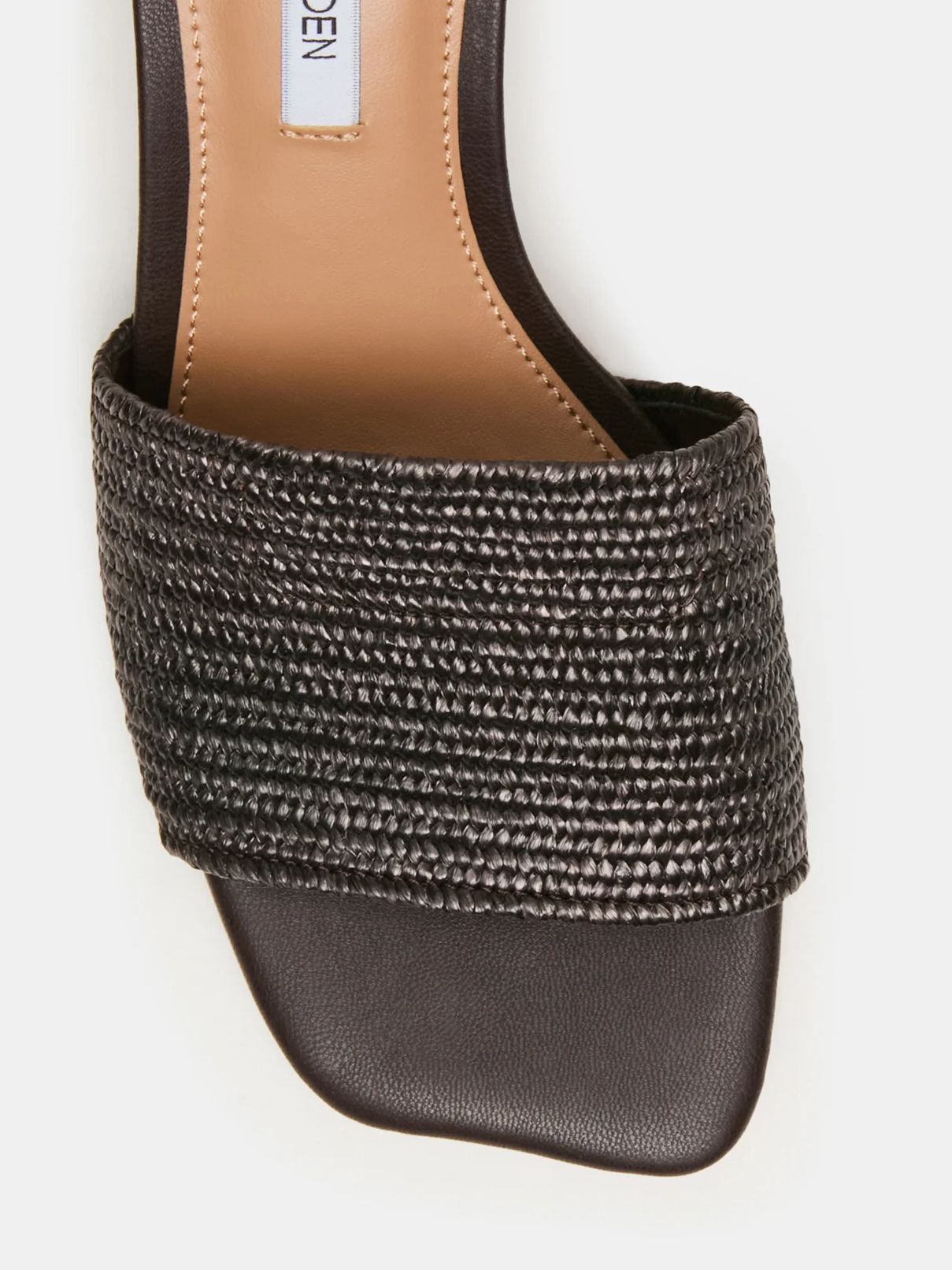 Steve Madden Frolic Heel in Brown Raffia