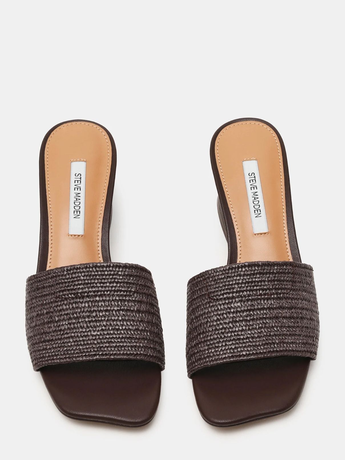 Steve Madden Frolic Heel in Brown Raffia