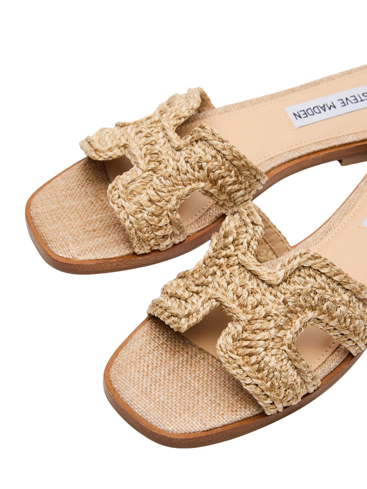 Steve Madden Hadyn Sandal in Crocheted Raffia