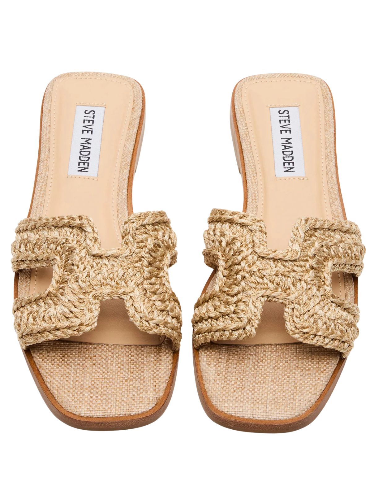 Steve Madden Hadyn Sandal in Crocheted Raffia