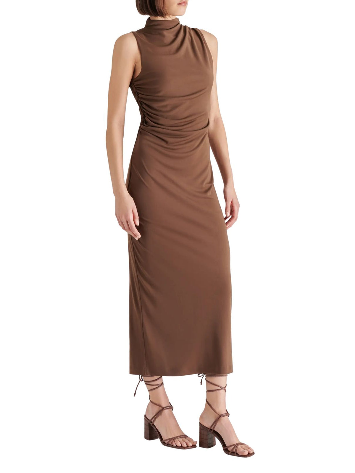 Steve Madden Mo Funnel Neck Matte Jersey Dress – Coco