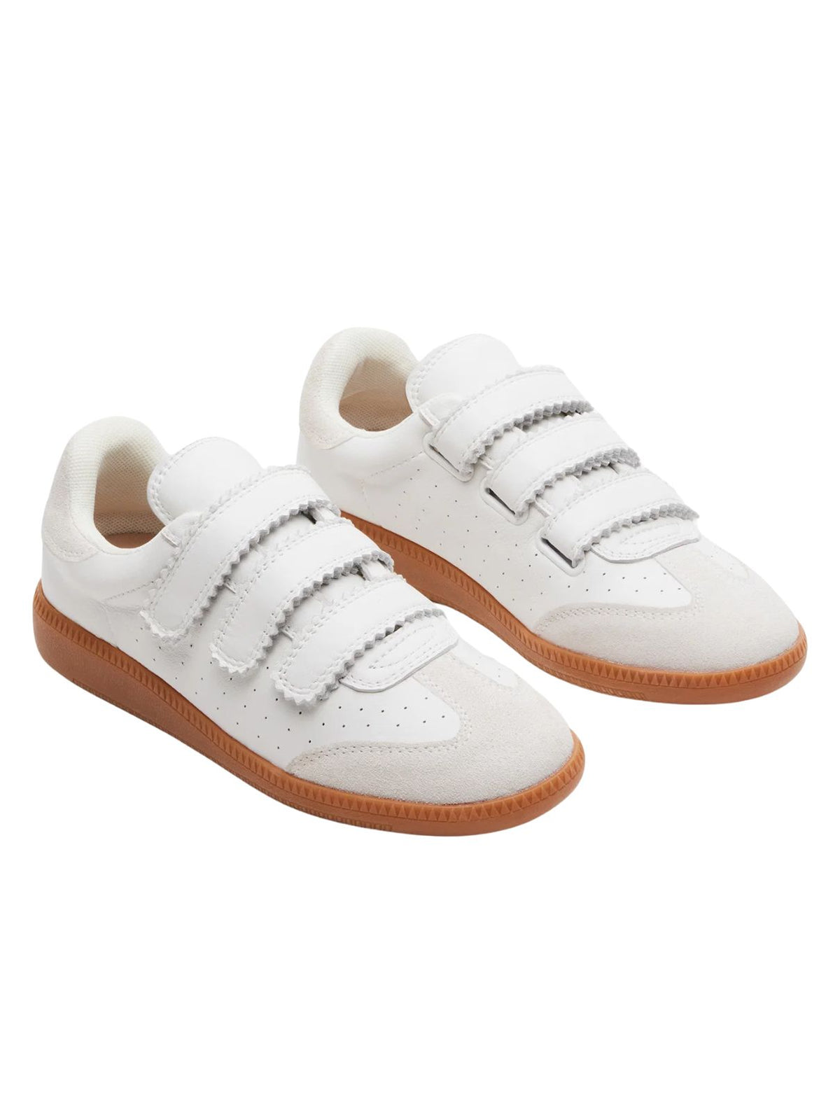 Steve Madden Momentum Velcro Sneakers in White