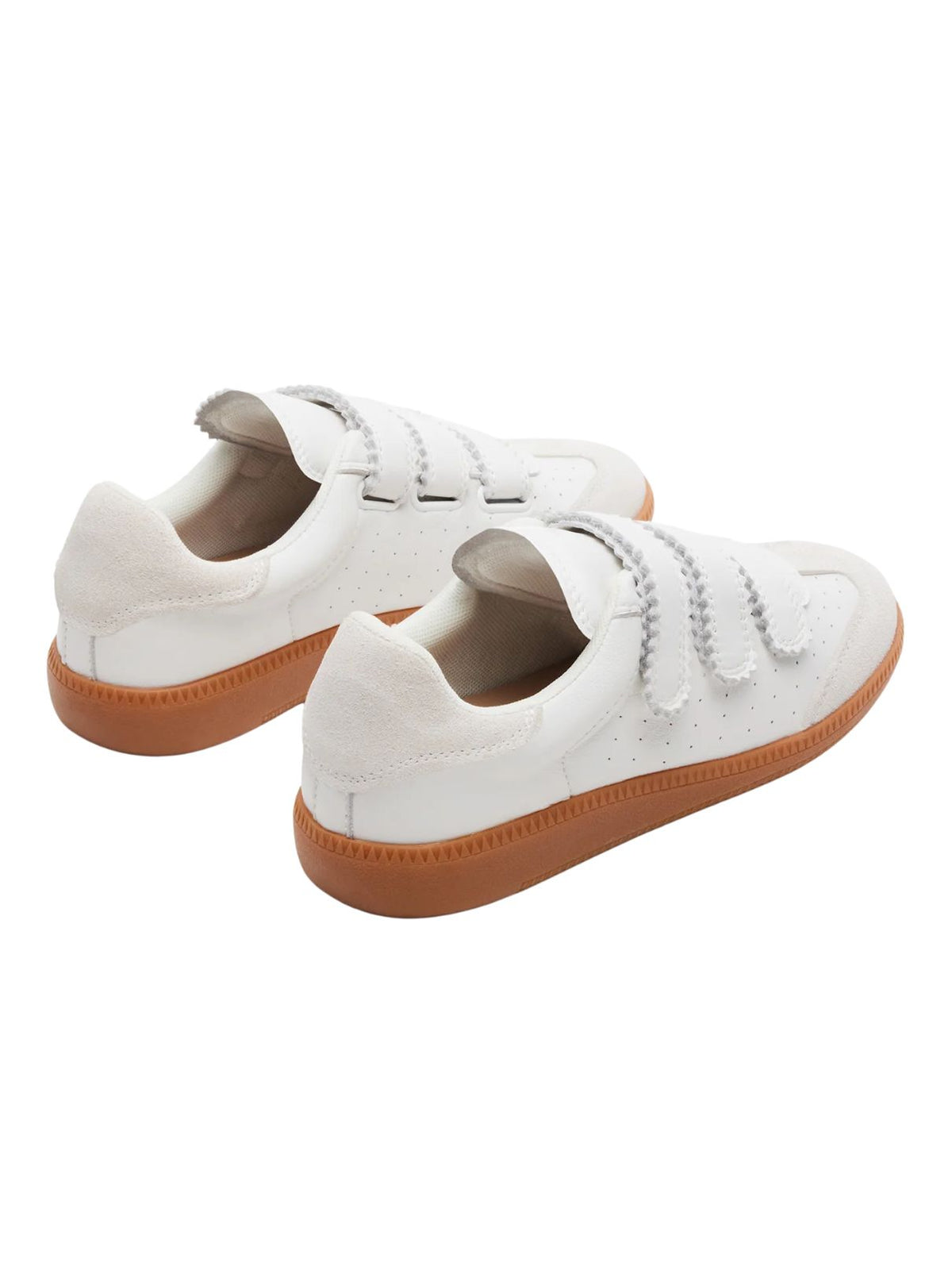 Steve Madden Momentum Velcro Sneakers in White