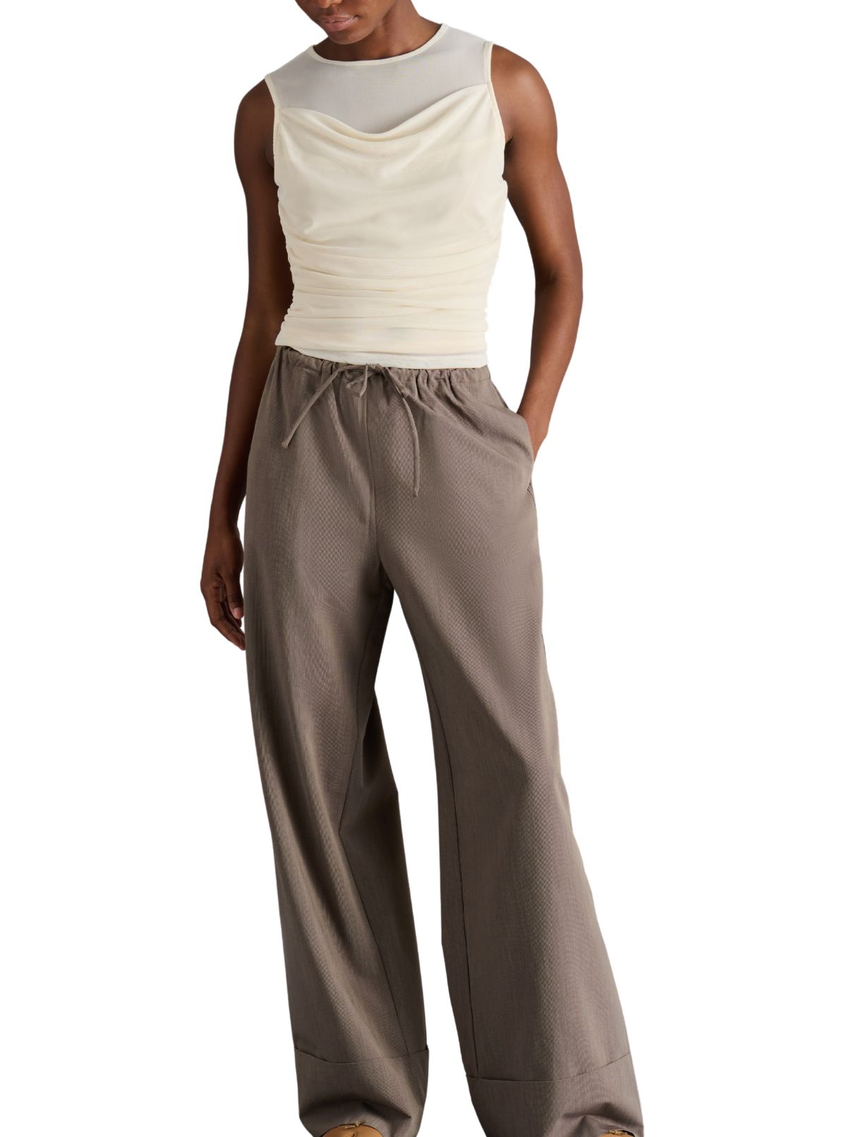 Steve Madden Roman Knit Top – Cream
