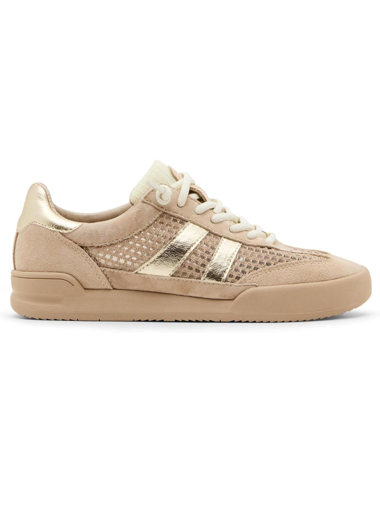 Steve Madden Verdict Mesh Sneaker in Taupe/Gold