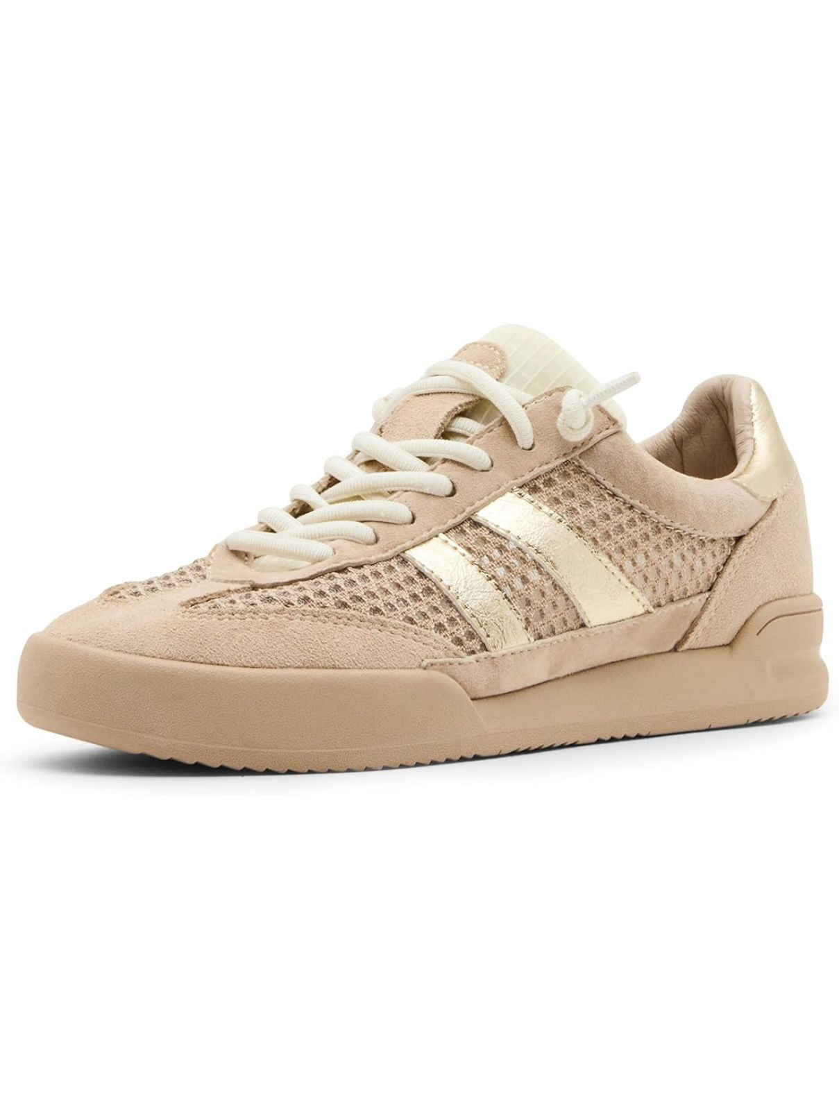 Steve Madden Verdict Mesh Sneaker in Taupe/Gold
