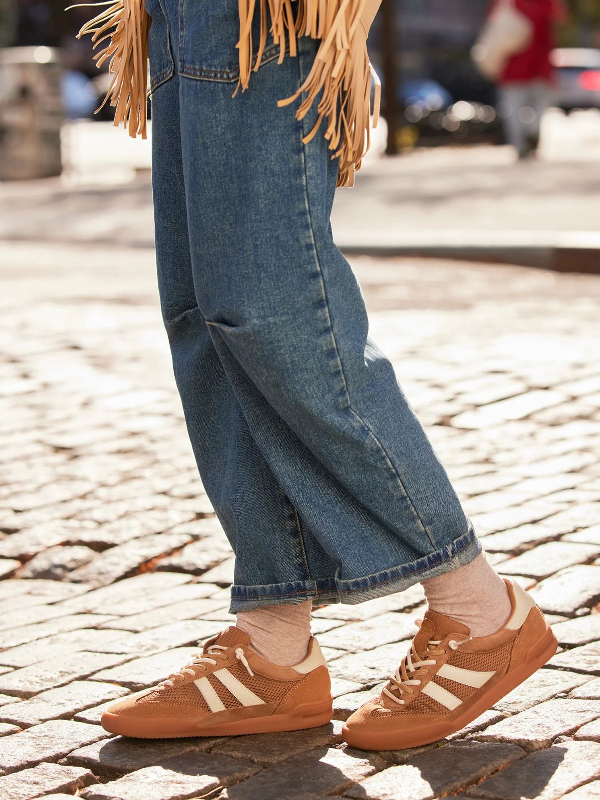 Steve Madden Verdict Sneaker Tan Multi