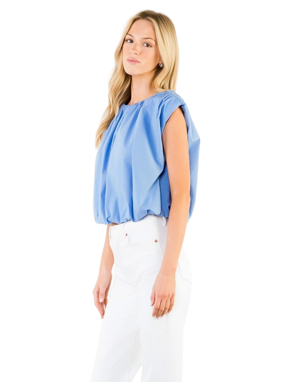 THML Sleeveless Bubble Top