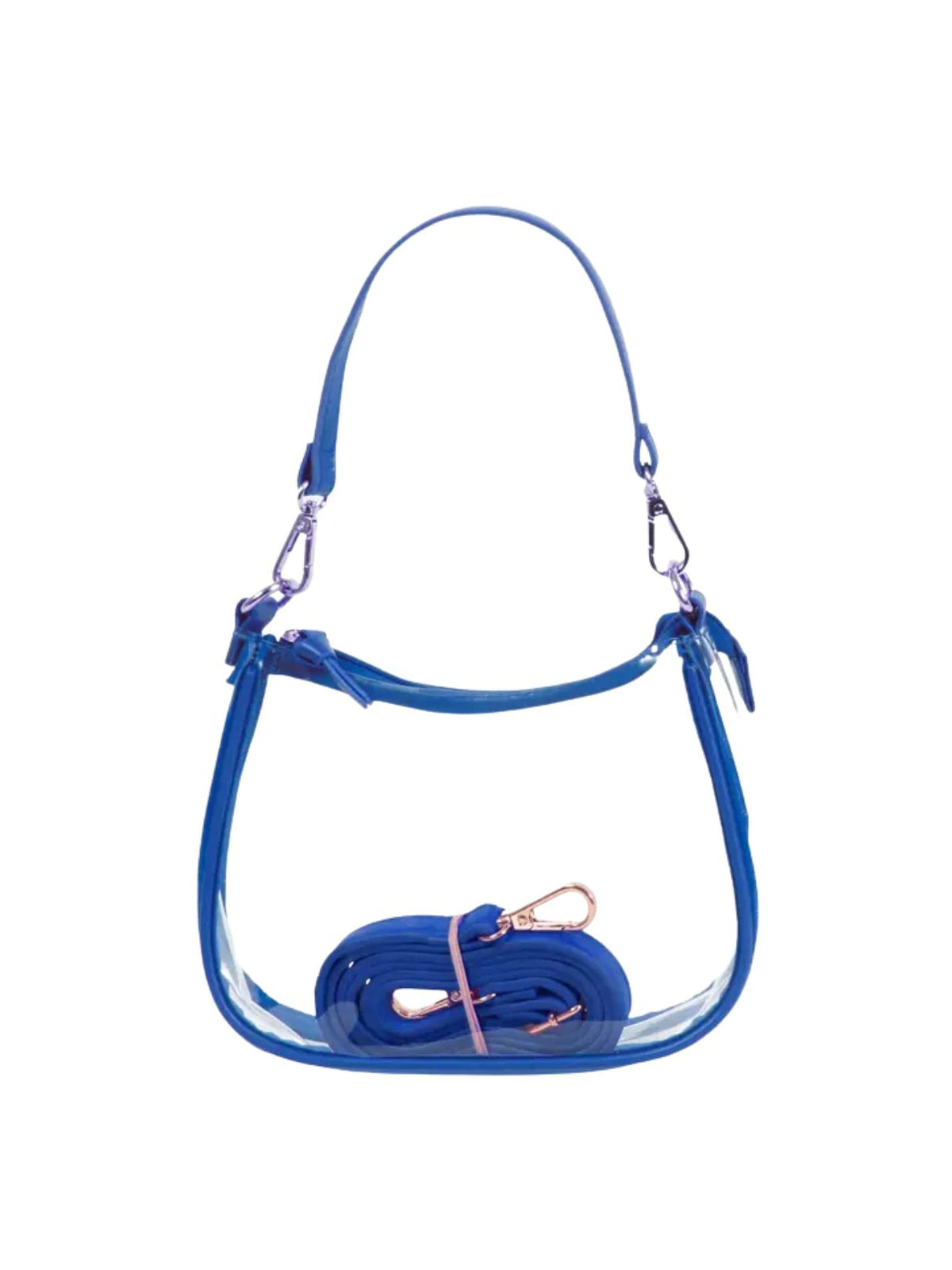 The Clara Clear Purse in Royal Blue