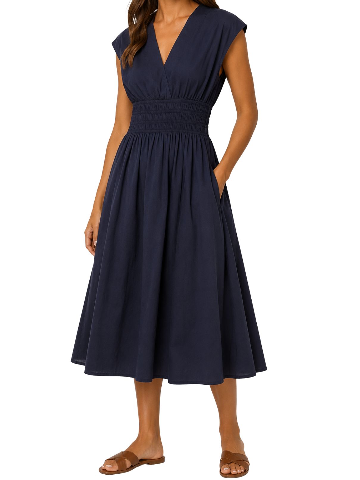 The Colette Dress – Navy