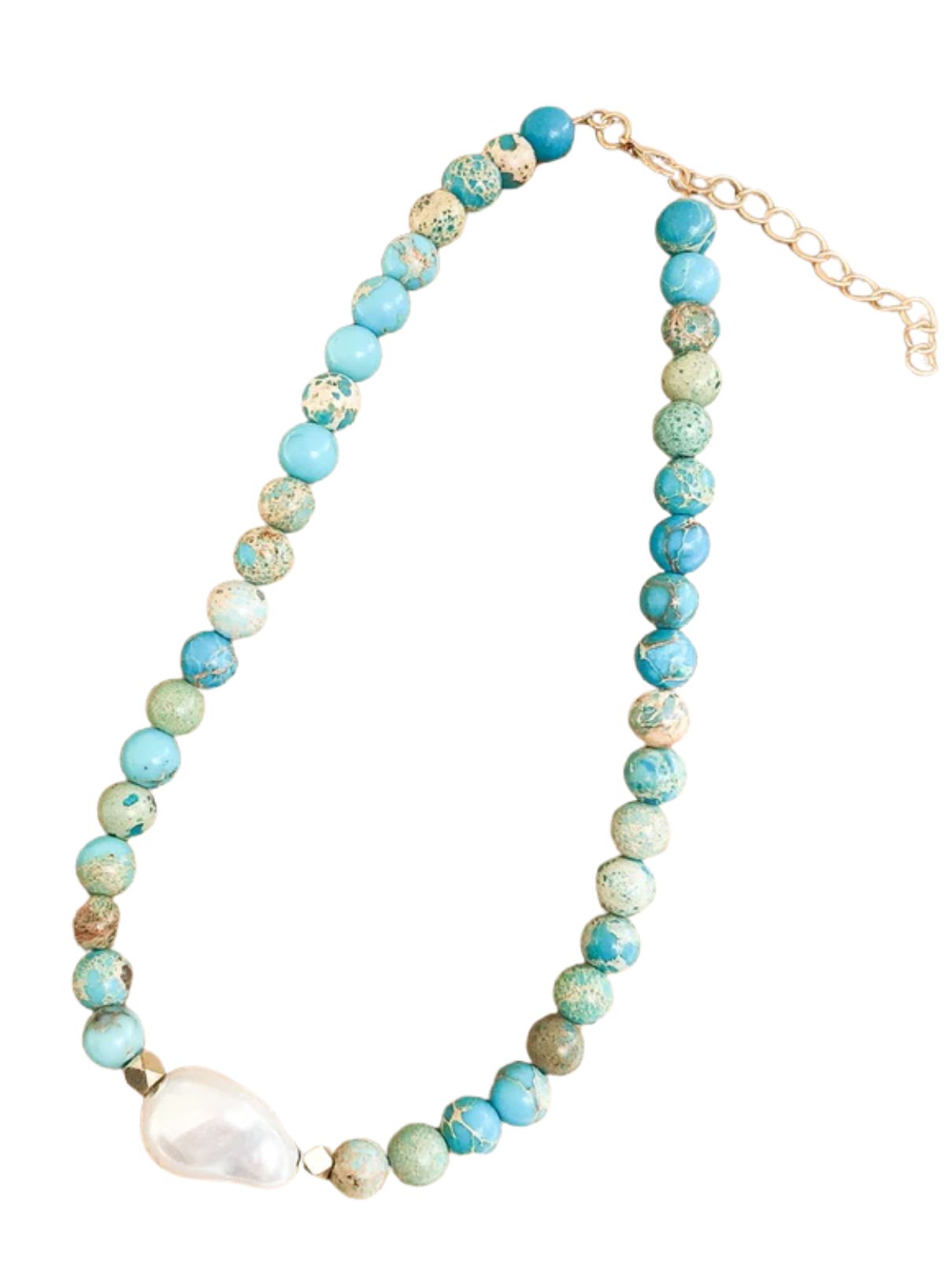 The Kamryn Necklace in Turquoise Sea