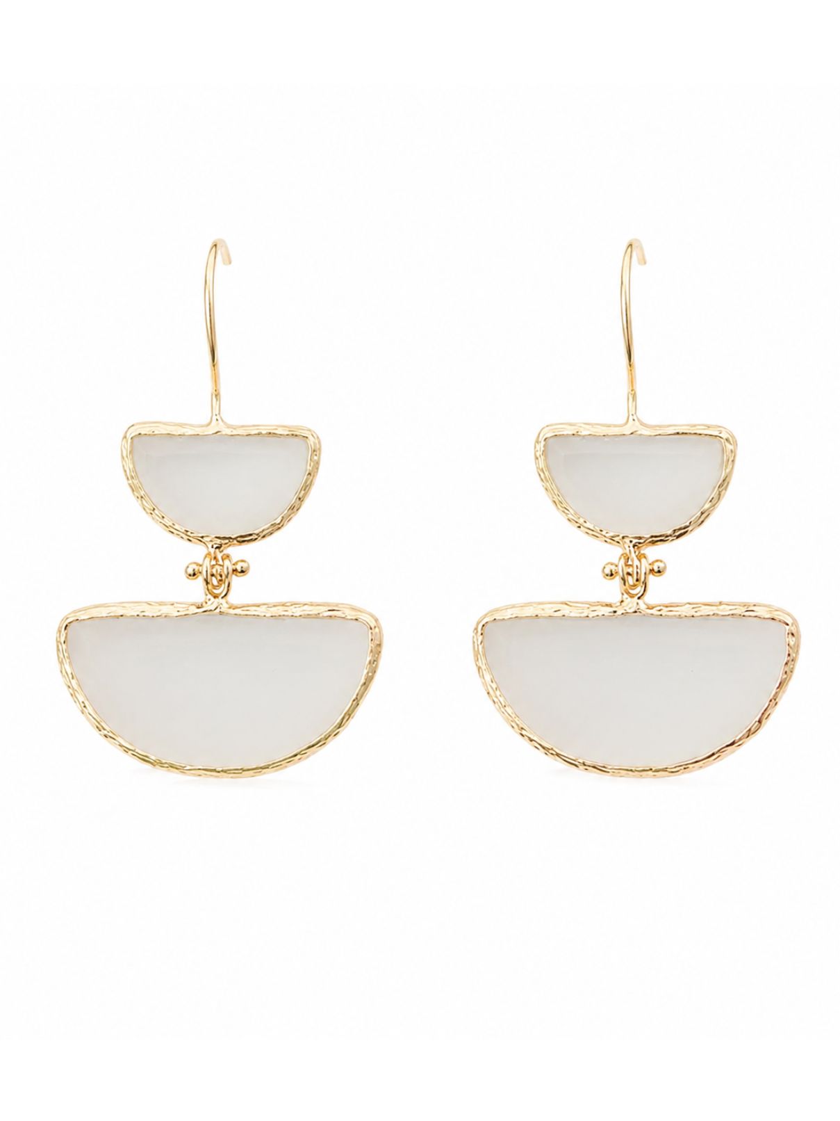 The Regina Earrings in White